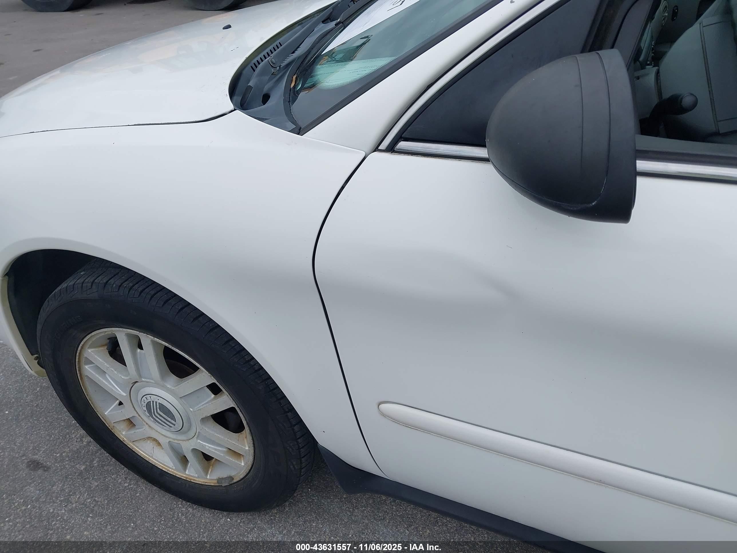 2004 Mercury Sable Gs White vin: 1MEFM50U14A615430