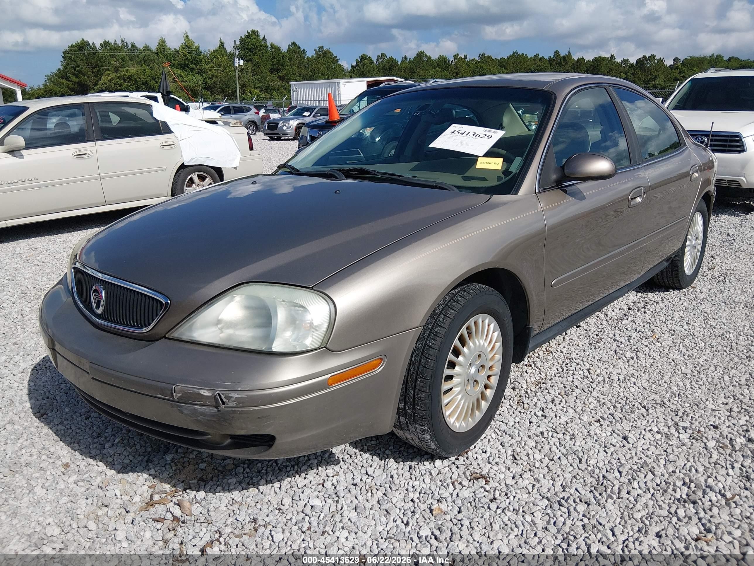 2003 Mercury Sable Gs Gold vin: 1MEFM50U23A606931