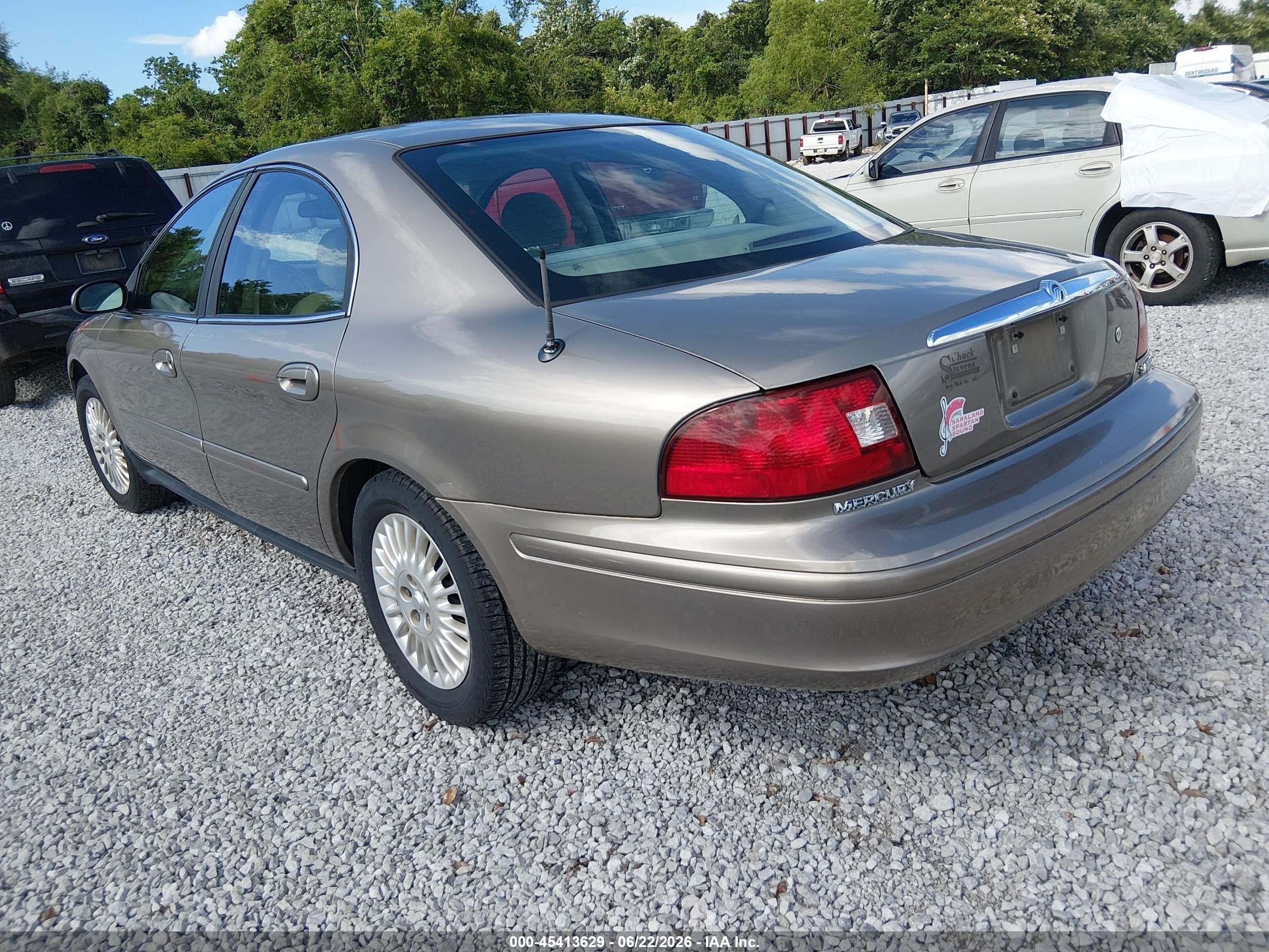 2003 Mercury Sable Gs Gold vin: 1MEFM50U23A606931