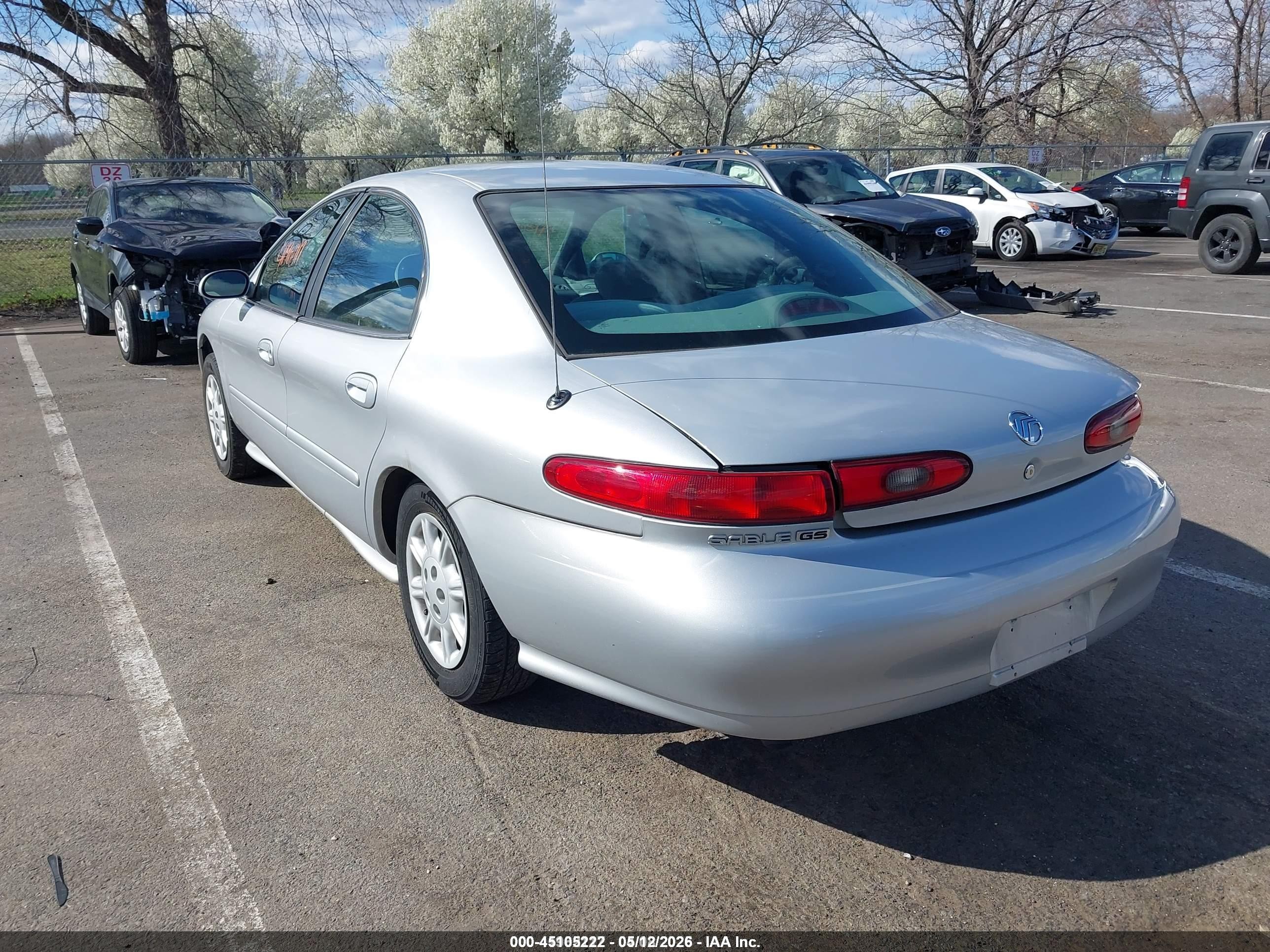 1999 Mercury Sable Gs Silver vin: 1MEFM50U2XA635075