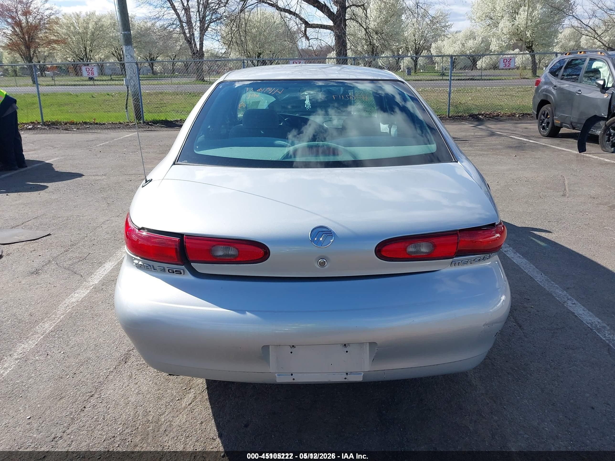 1999 Mercury Sable Gs Silver vin: 1MEFM50U2XA635075