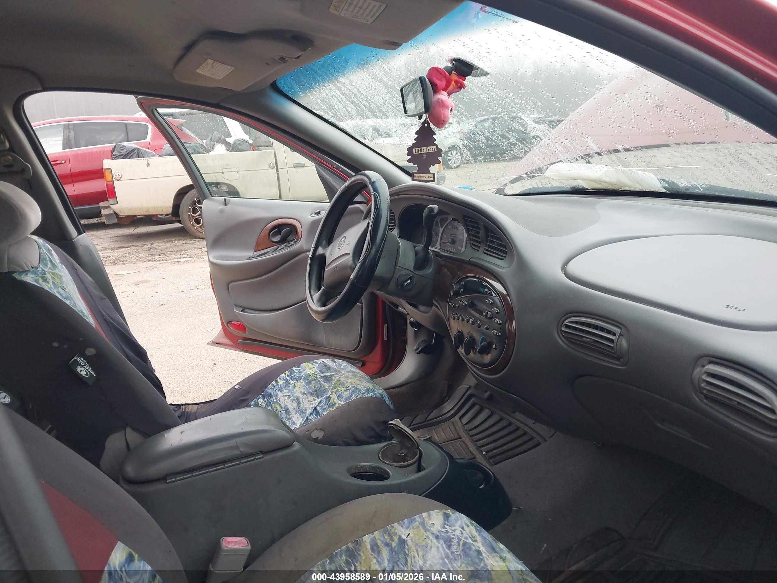 1999 Mercury Sable Gs Бордовый vin: 1MEFM50U2XA643497