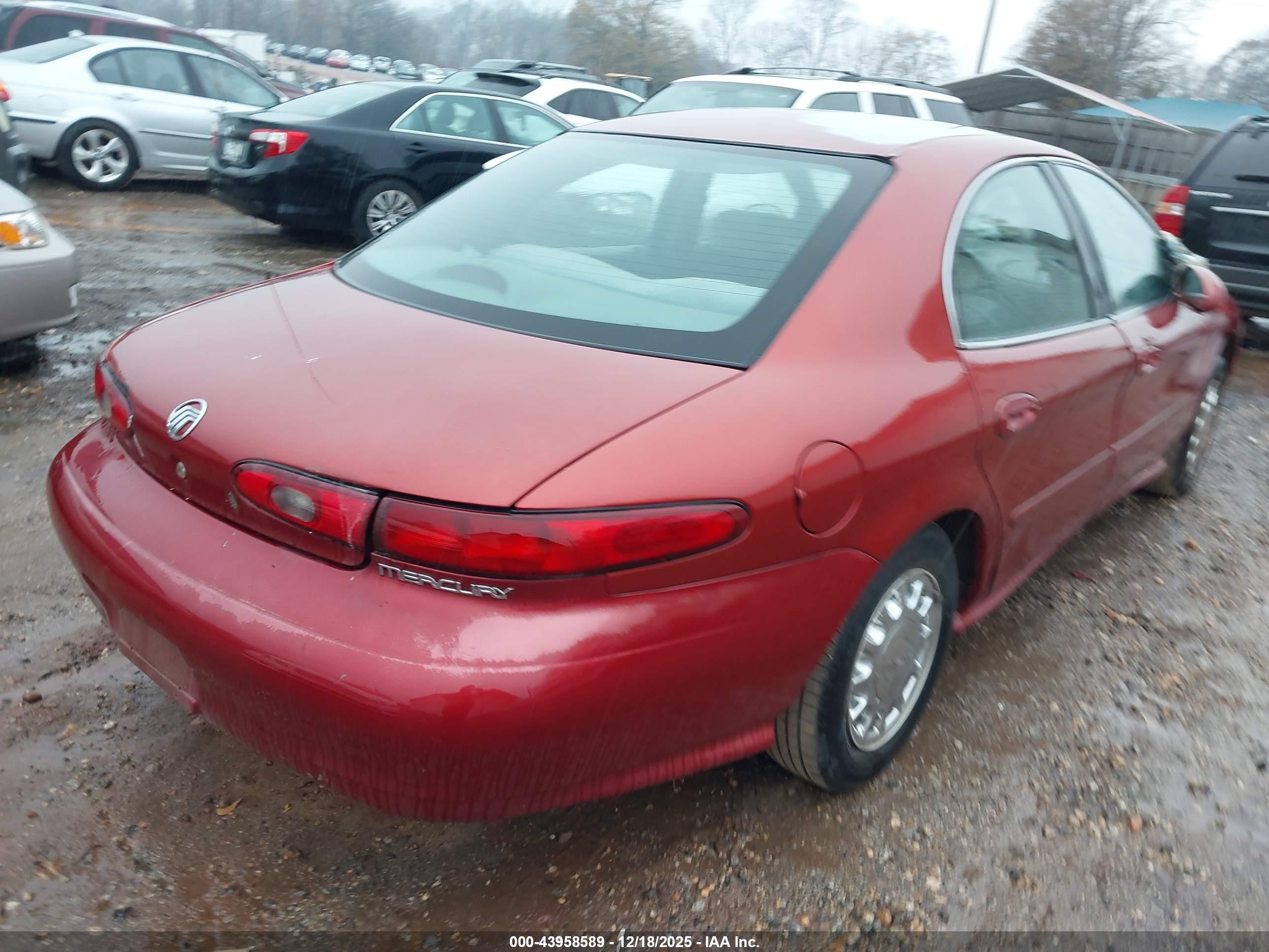 1999 Mercury Sable Gs Бордовый vin: 1MEFM50U2XA643497