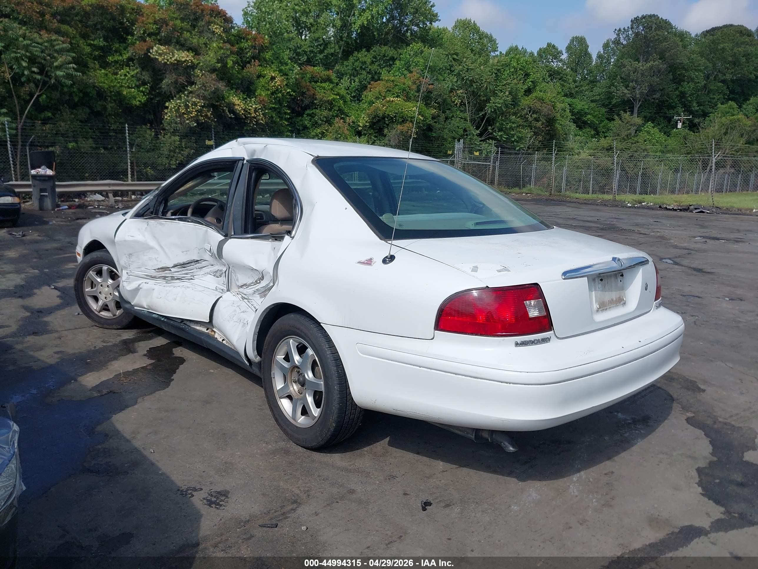 2003 Mercury Sable Gs White vin: 1MEFM50U33A609630