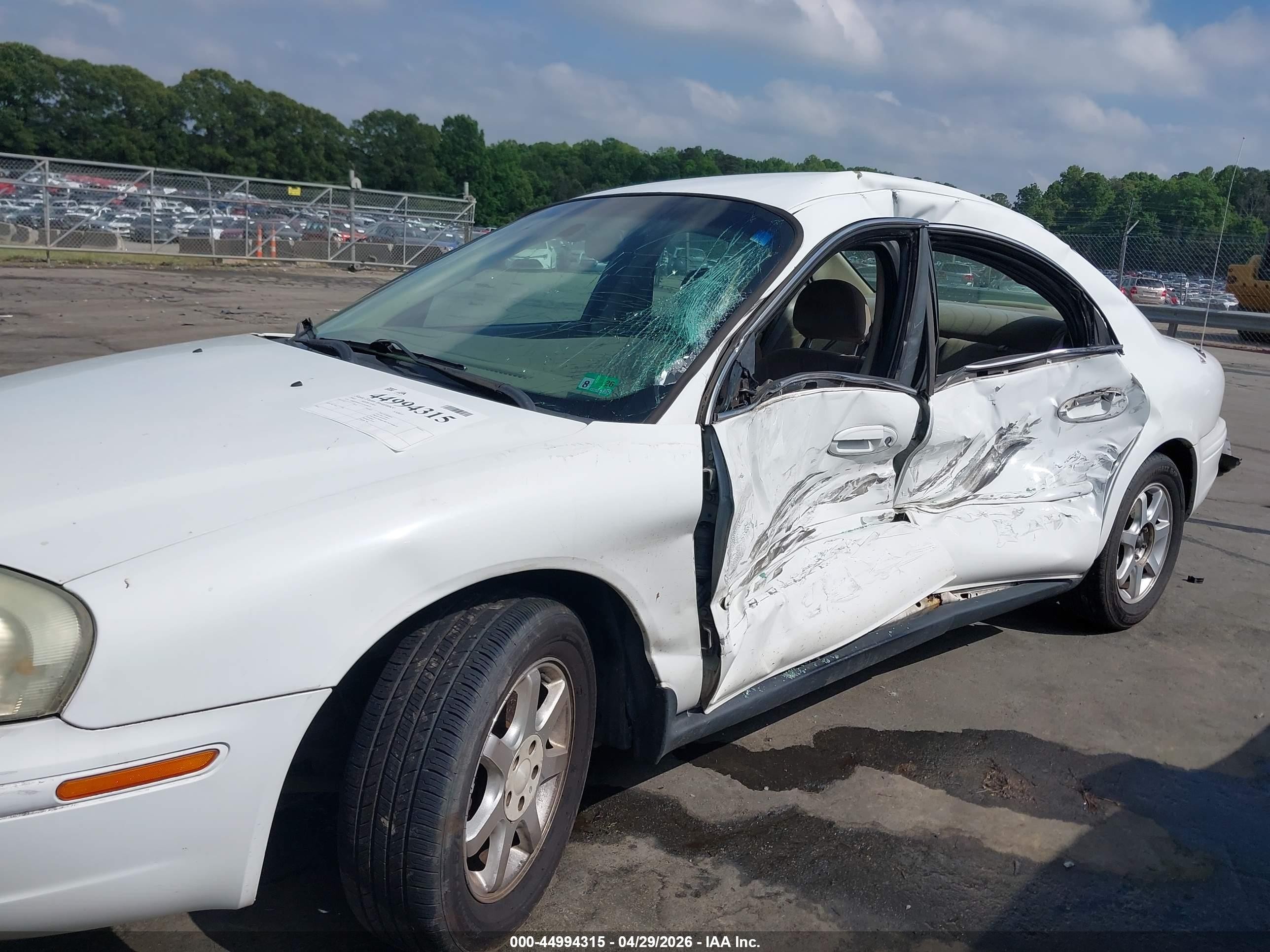 2003 Mercury Sable Gs White vin: 1MEFM50U33A609630