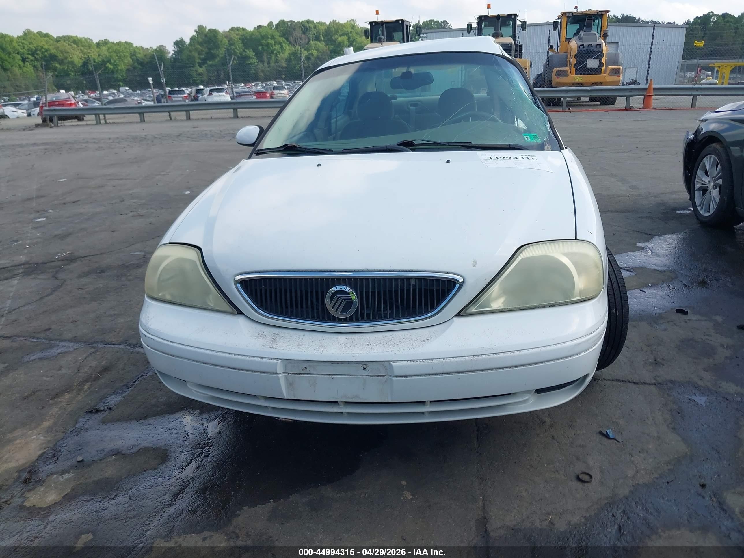 2003 Mercury Sable Gs White vin: 1MEFM50U33A609630