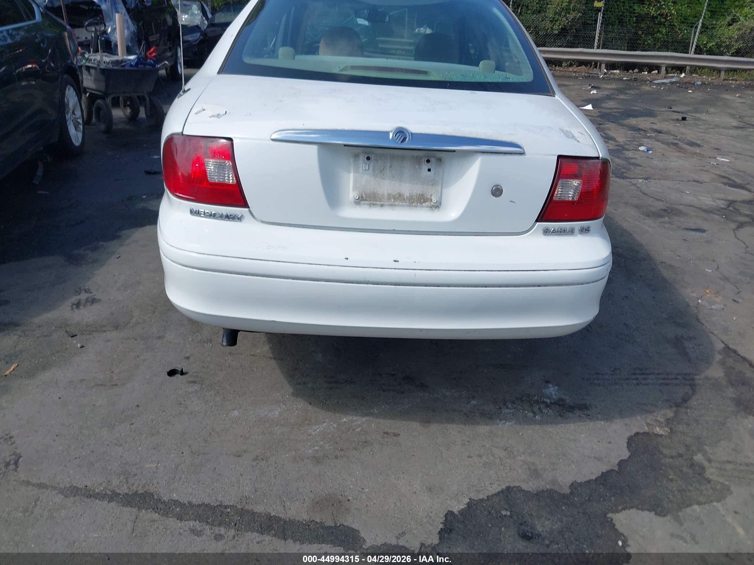 2003 Mercury Sable Gs White vin: 1MEFM50U33A609630
