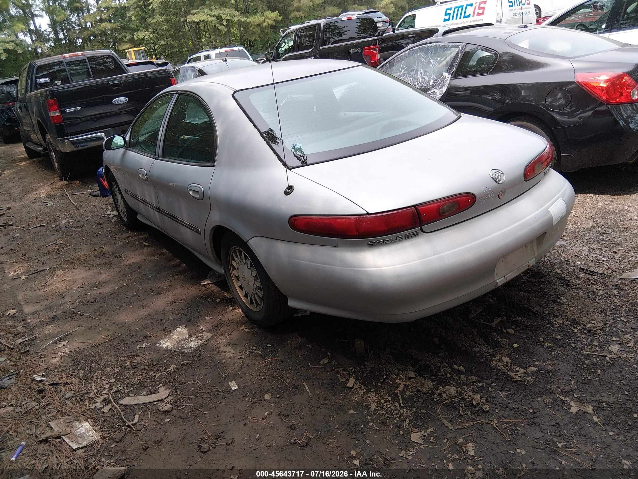 1998 Mercury Sable Gs/ls Silver vin: 1MEFM50U3WA634323