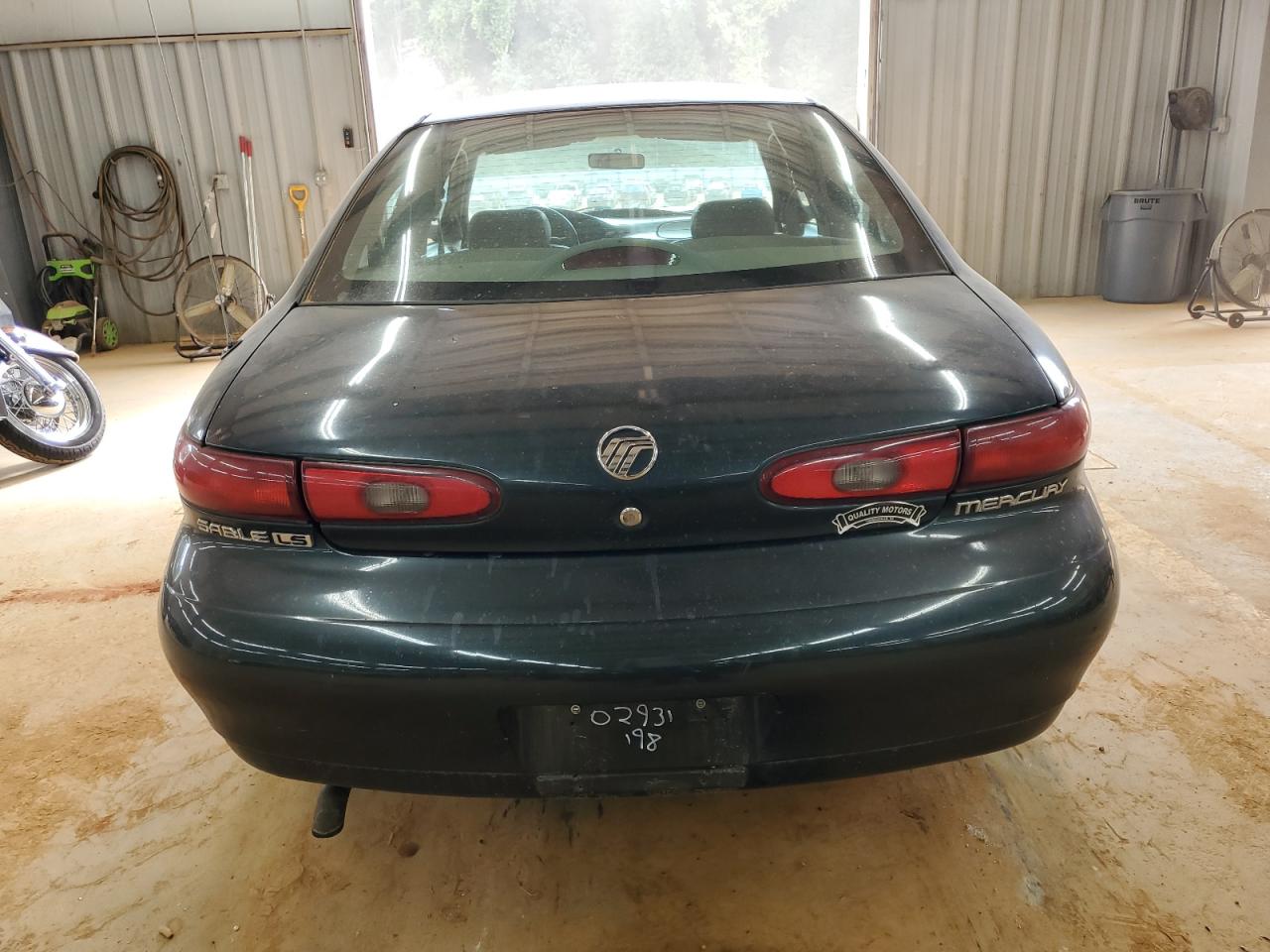 1998 Mercury Sable Gs Green vin: 1MEFM50U3WA635326