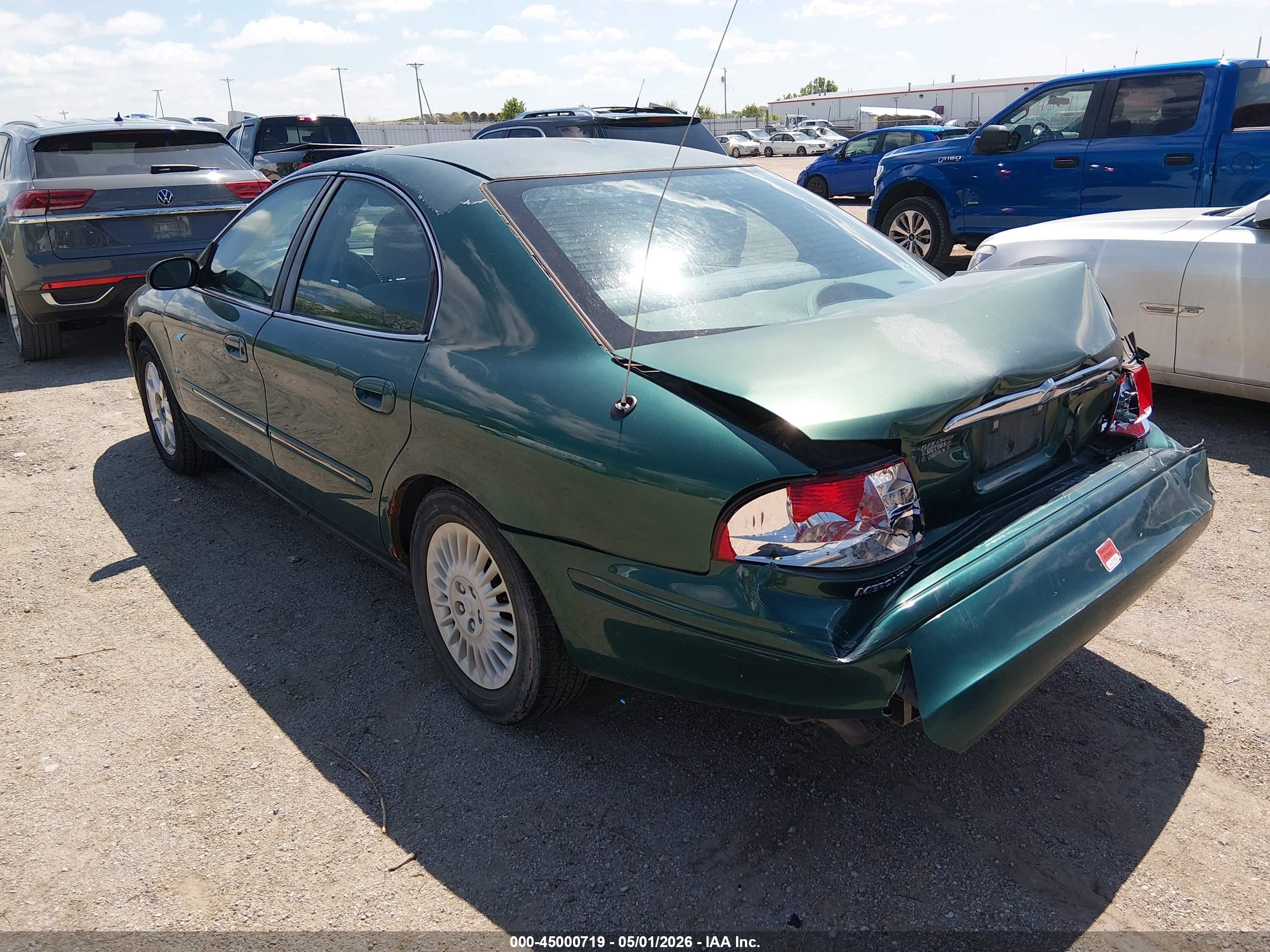 2000 Mercury Sable Gs Green vin: 1MEFM50U3YG627873