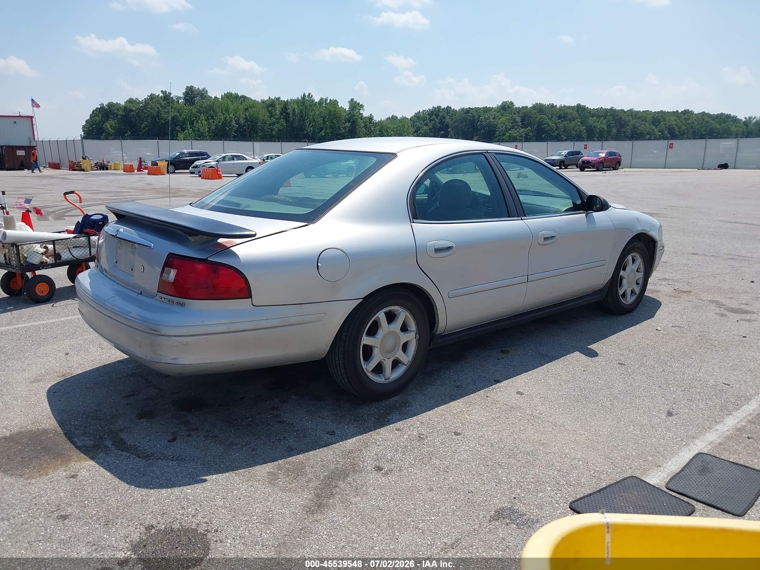 2003 Mercury Sable Gs Silver vin: 1MEFM50U43G629110