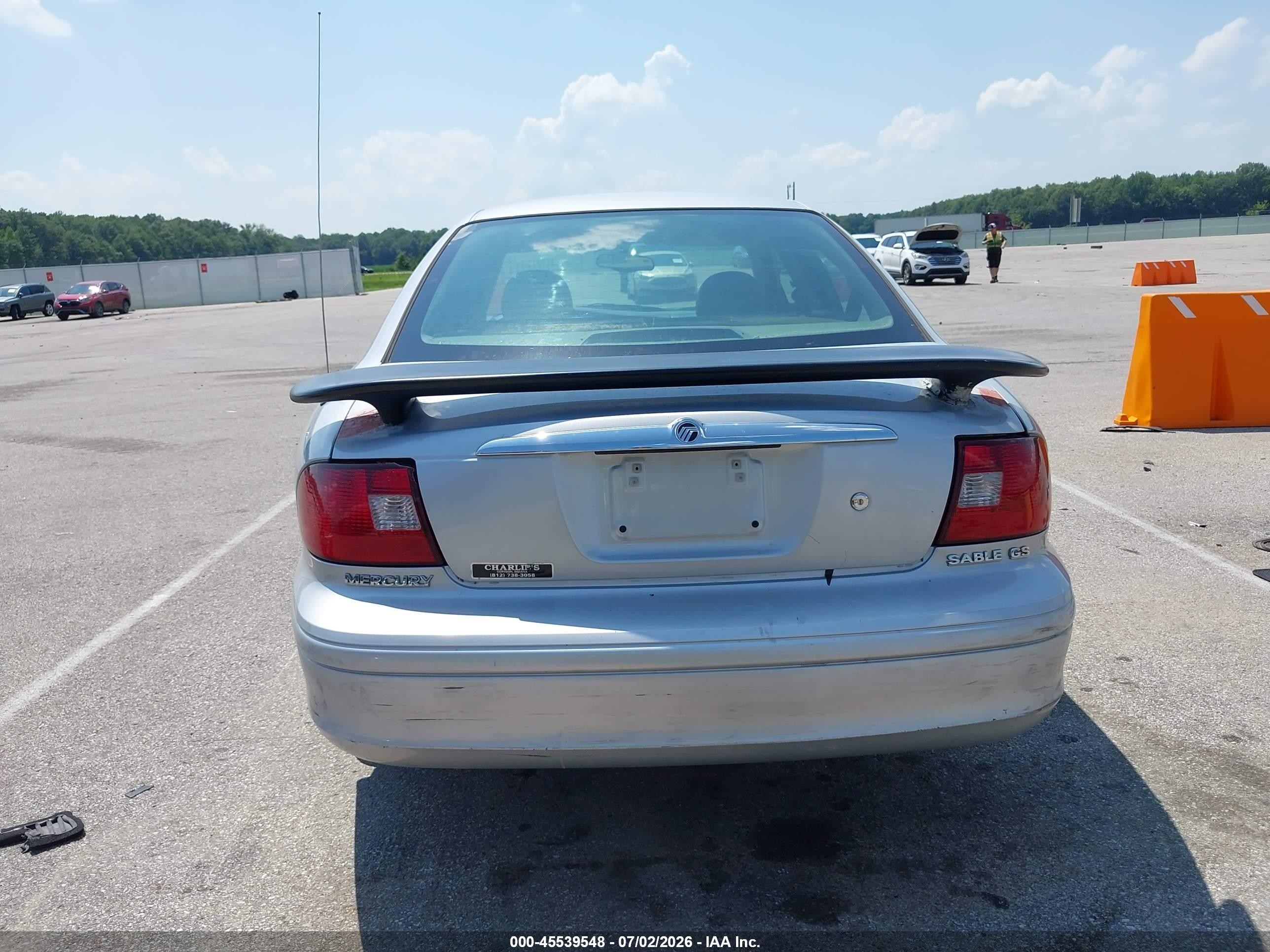 2003 Mercury Sable Gs Silver vin: 1MEFM50U43G629110