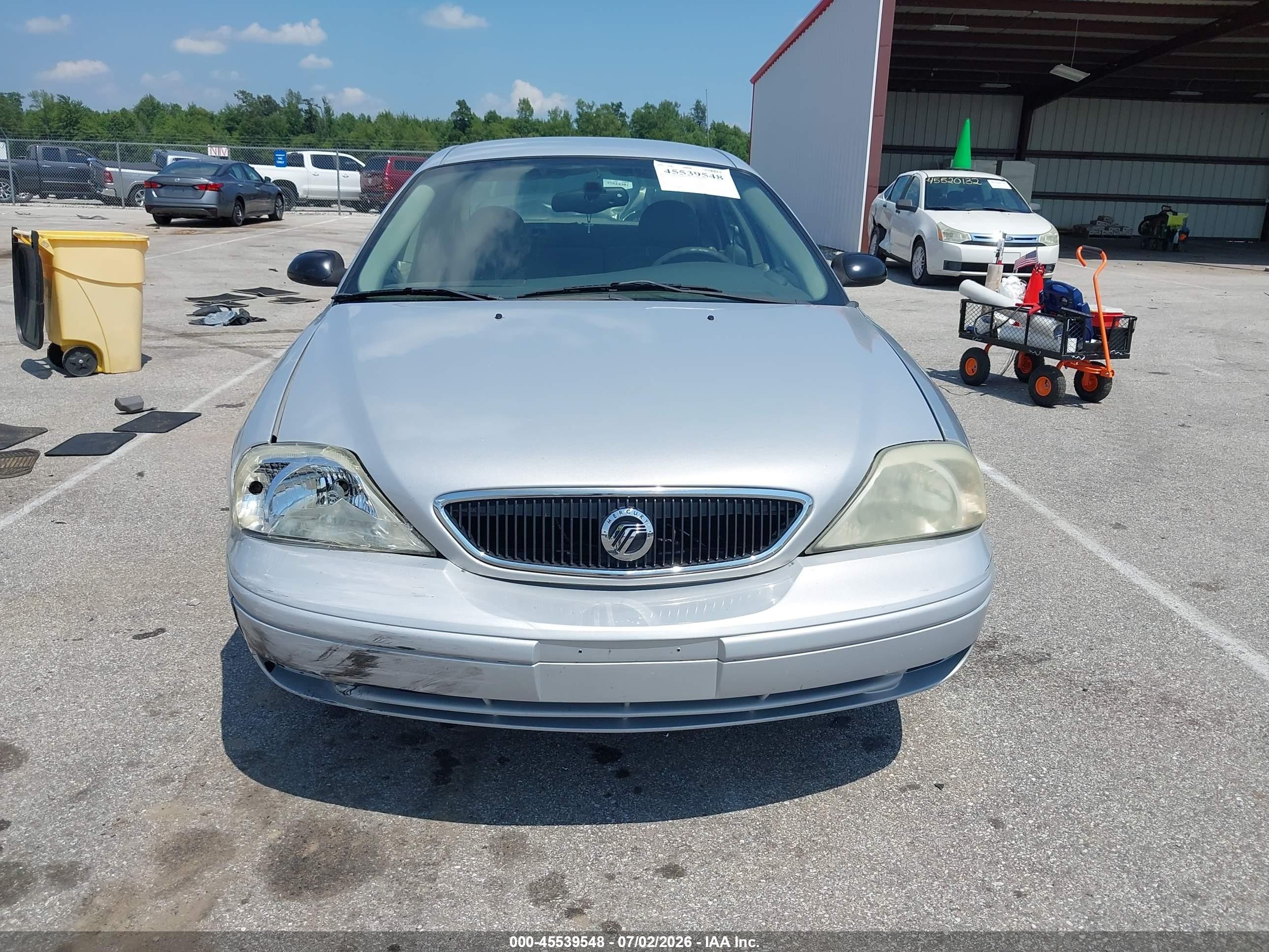 2003 Mercury Sable Gs Silver vin: 1MEFM50U43G629110