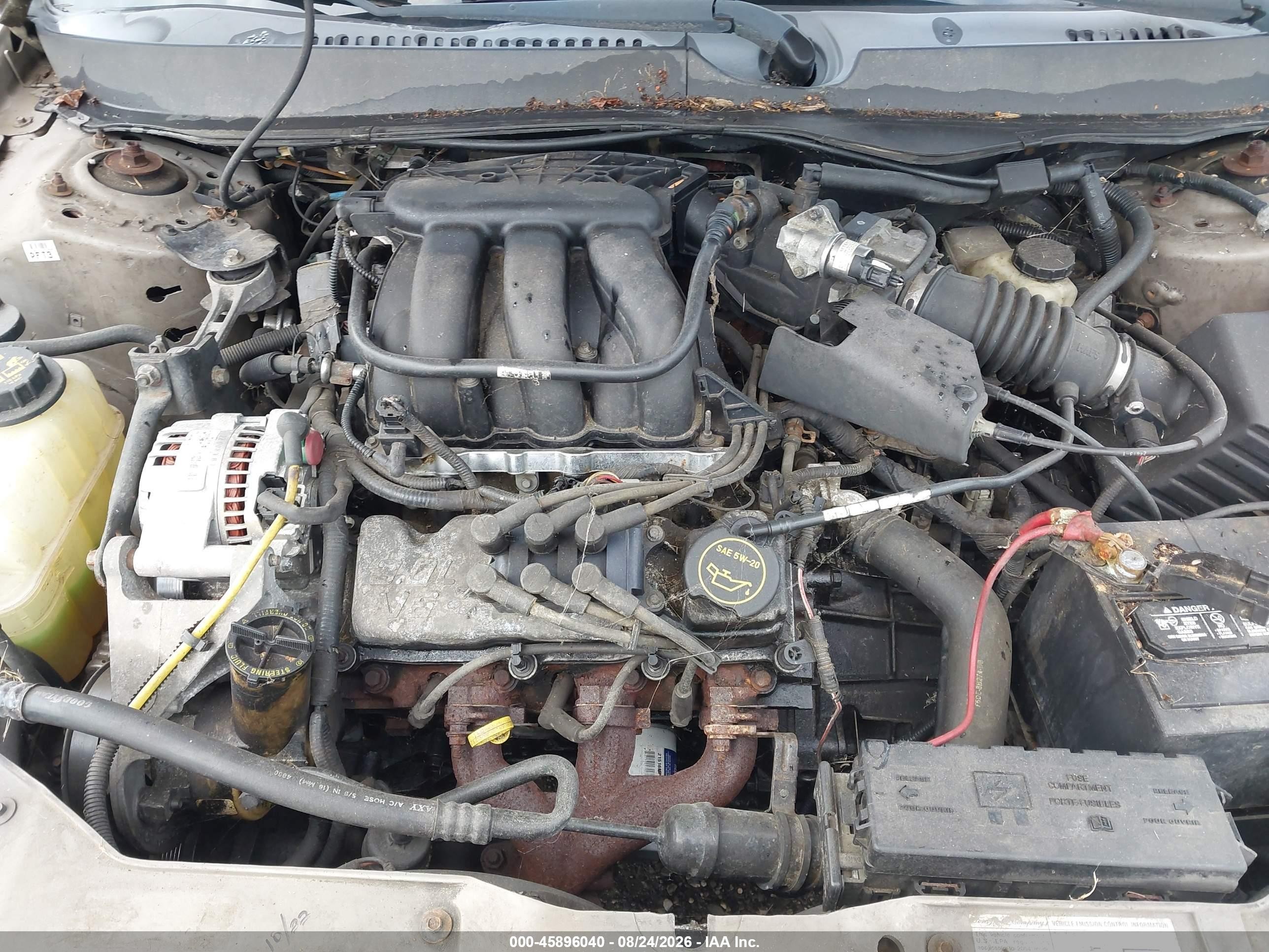 2004 Mercury Sable Gs Champagne vin: 1MEFM50U44A605281