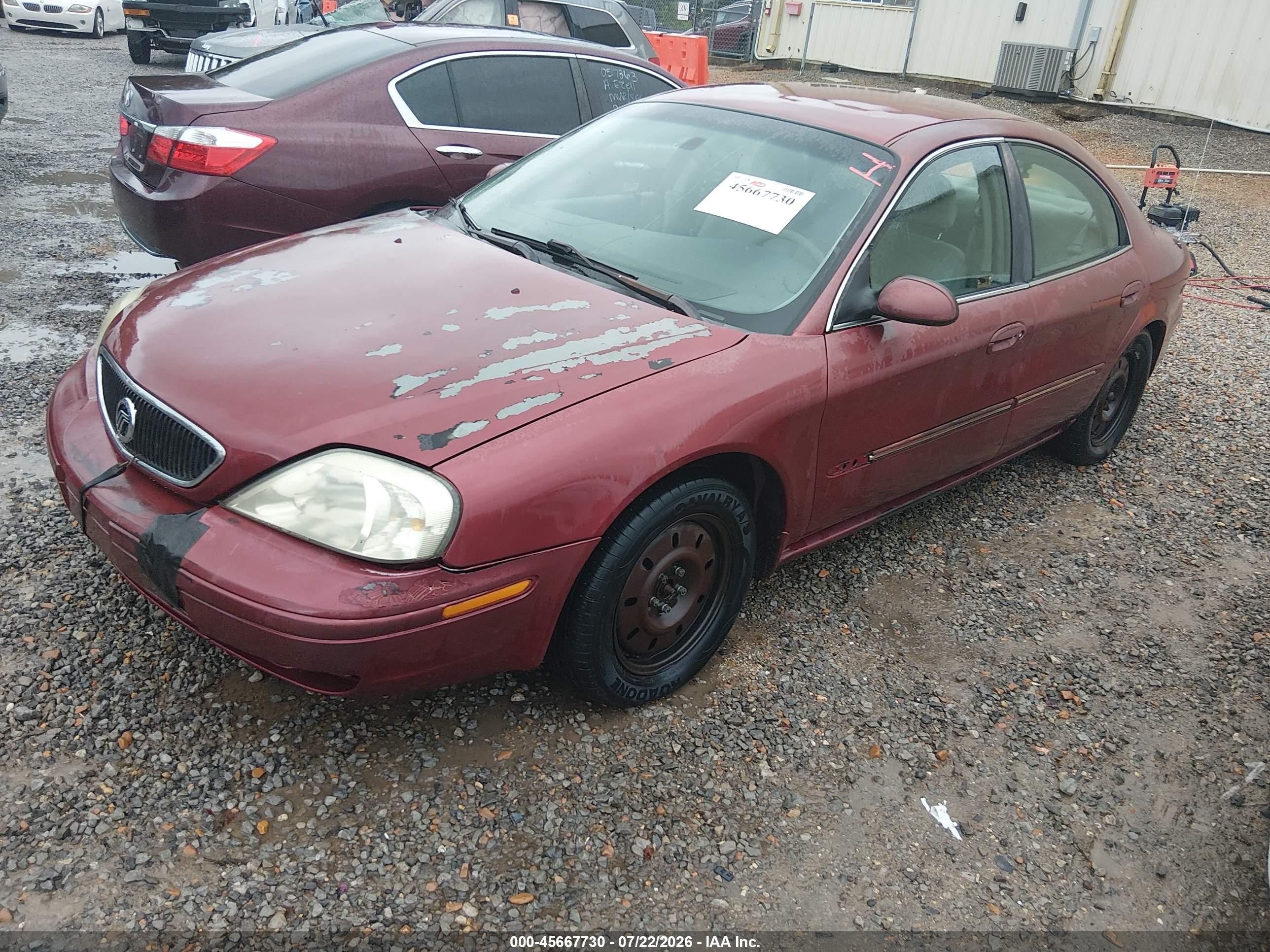 2002 Mercury Sable Gs Maroon vin: 1MEFM50U62A600855
