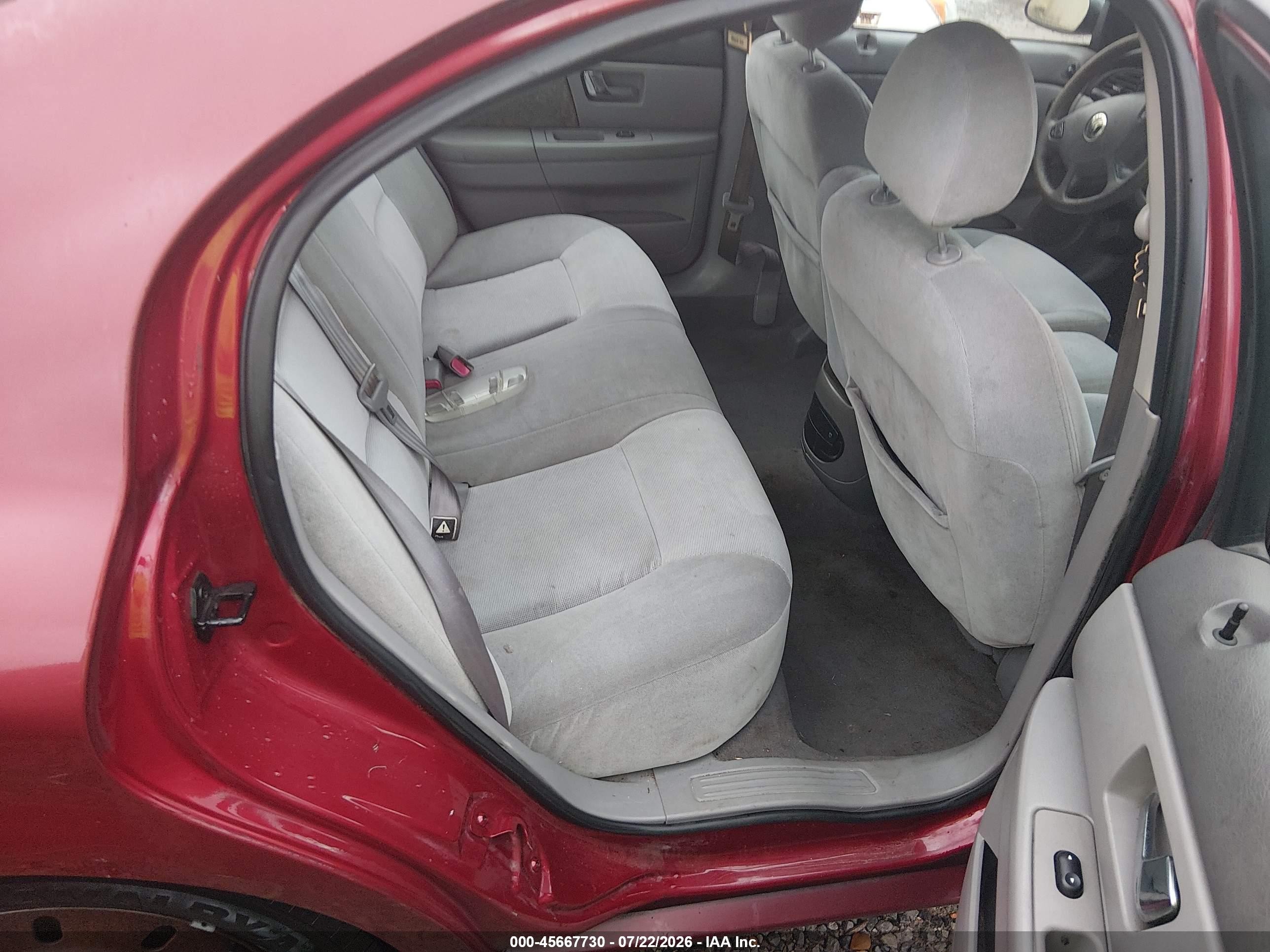 2002 Mercury Sable Gs Maroon vin: 1MEFM50U62A600855