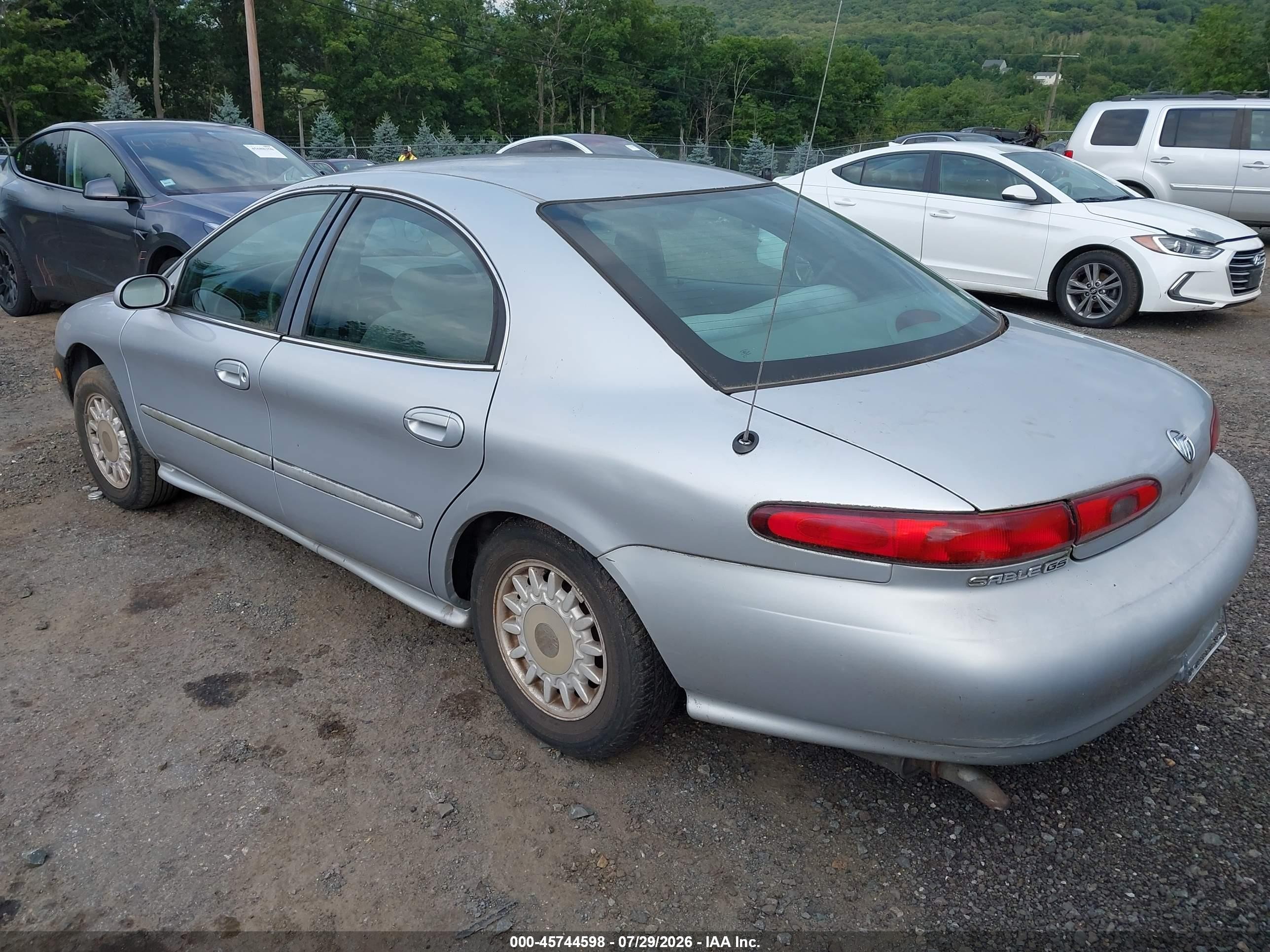 1998 Mercury Sable Gs/ls Silver vin: 1MEFM50U6WA625261