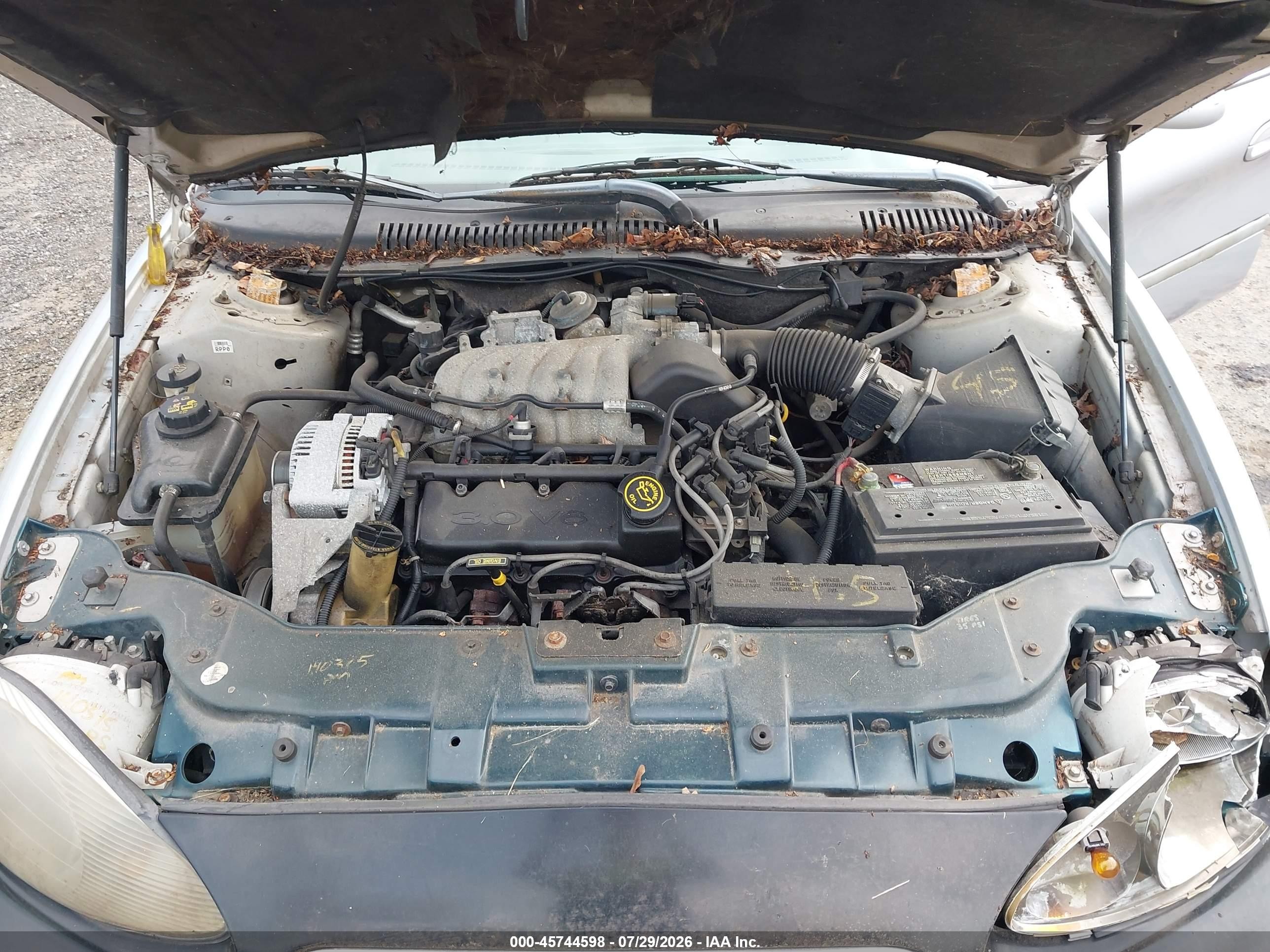1998 Mercury Sable Gs/ls Silver vin: 1MEFM50U6WA625261