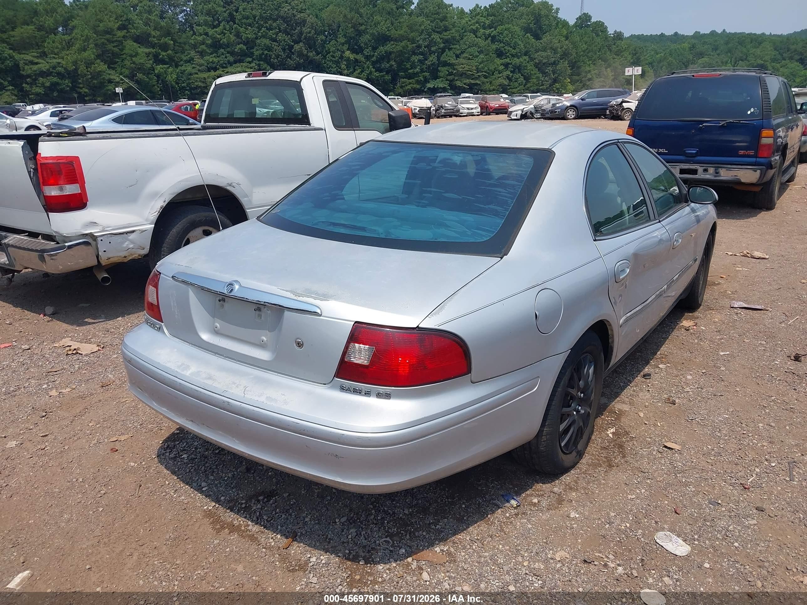 2002 Mercury Sable Gs Silver vin: 1MEFM50U72A628910