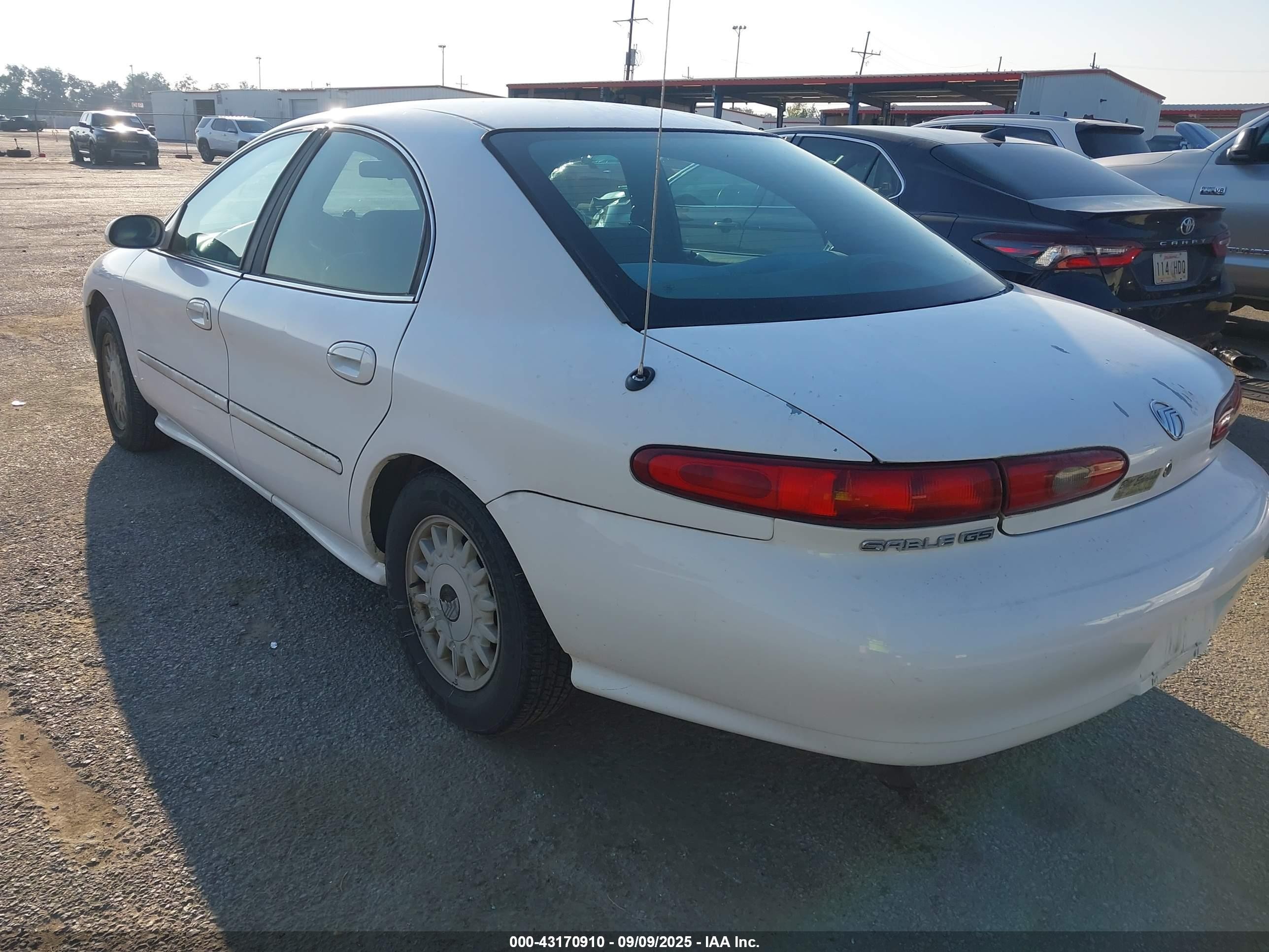 1998 Mercury Sable Gs/ls White vin: 1MEFM50U7WA604631