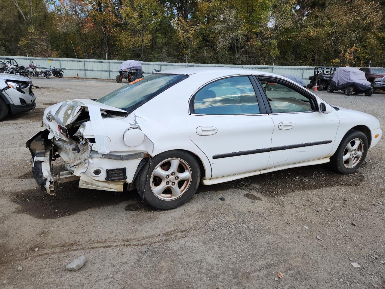 1998 Mercury Sable Gs White vin: 1MEFM50U7WA640657