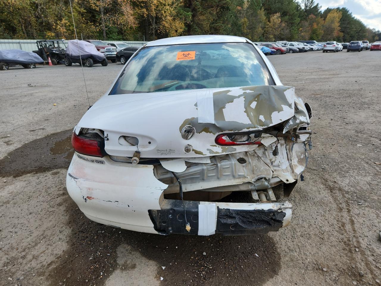 1998 Mercury Sable Gs White vin: 1MEFM50U7WA640657