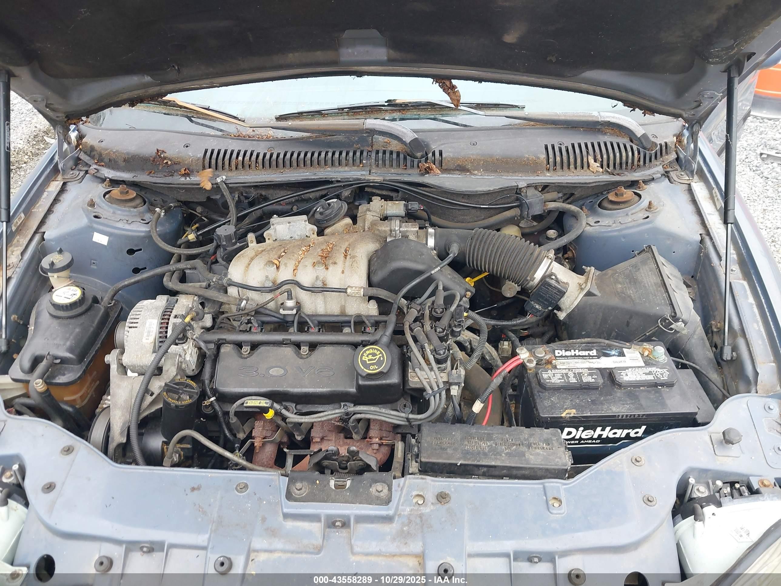 1999 Mercury Sable Gs Синий vin: 1MEFM50U7XA613265