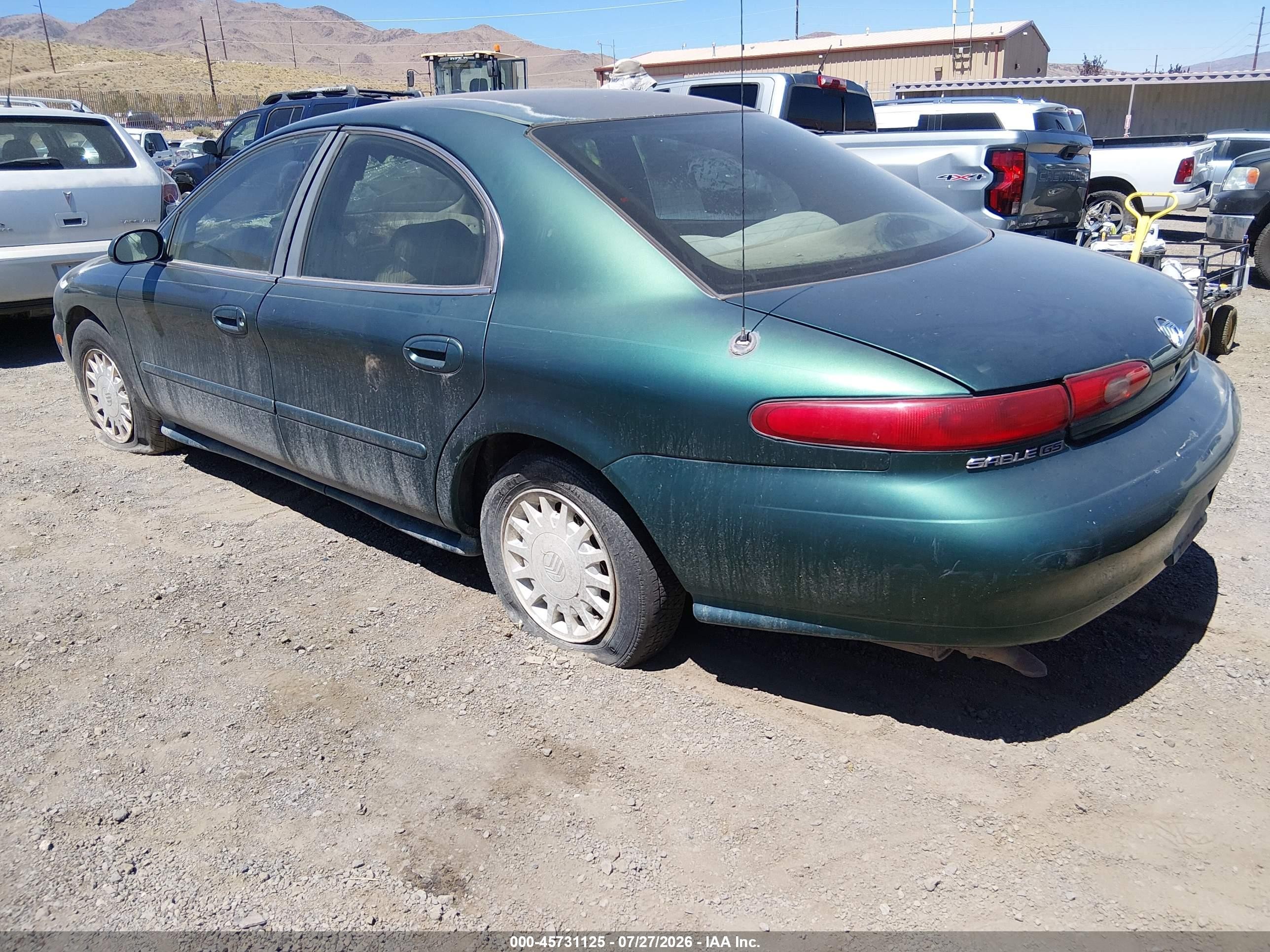1999 Mercury Sable Gs Green vin: 1MEFM50U7XA633211