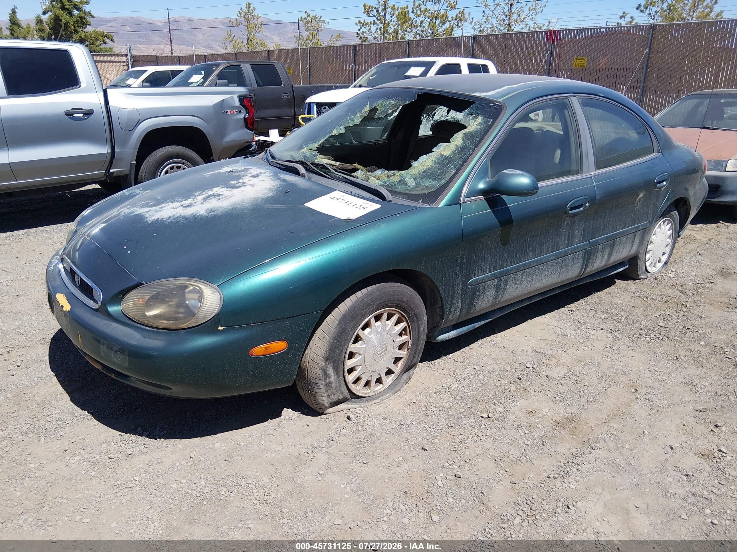 1999 Mercury Sable Gs Green vin: 1MEFM50U7XA633211
