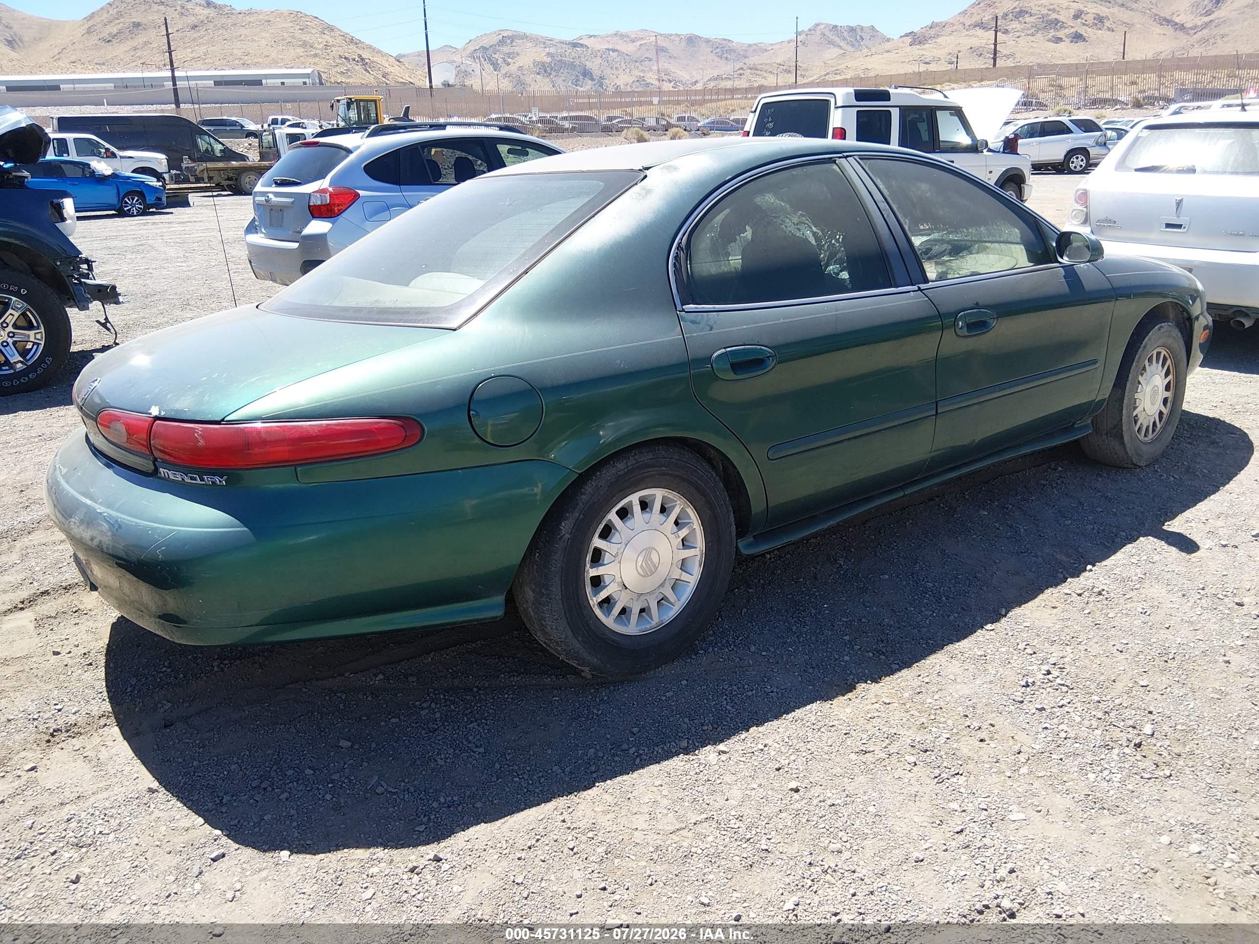 1999 Mercury Sable Gs Green vin: 1MEFM50U7XA633211