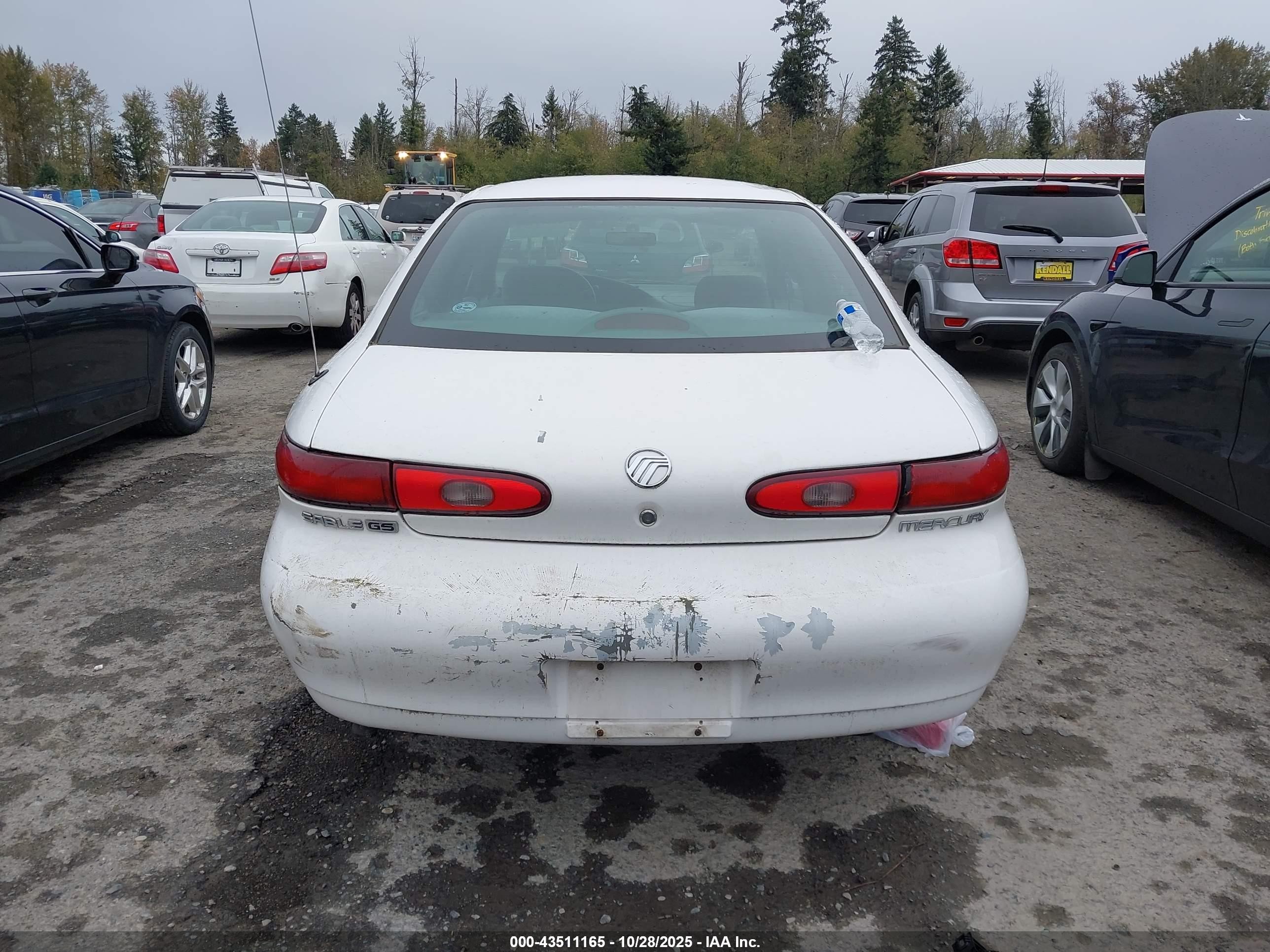 1998 Mercury Sable Gs/ls Белый vin: 1MEFM50U8WG638543