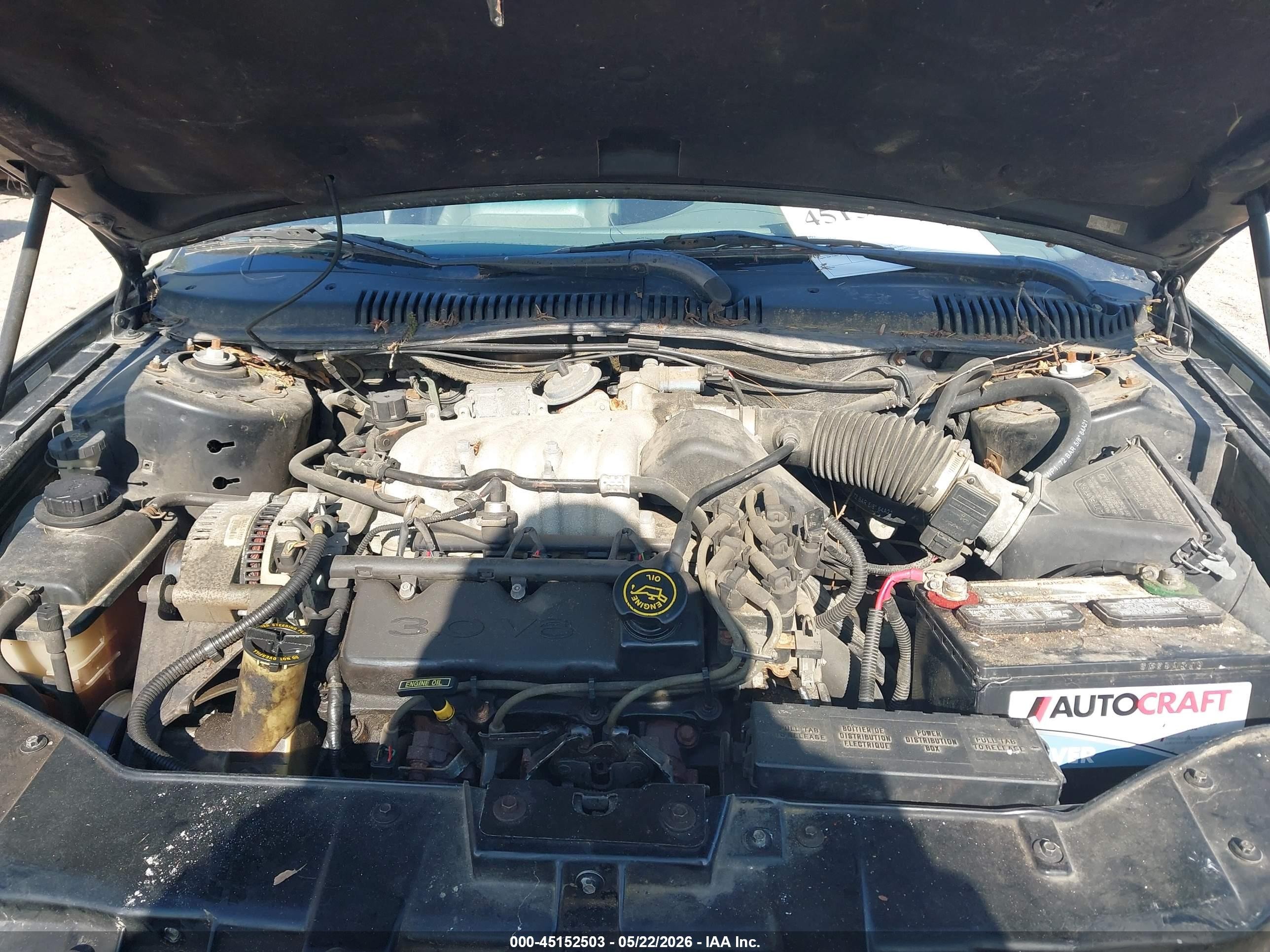 1998 Mercury Sable Gs/ls Black vin: 1MEFM50U8WG652054