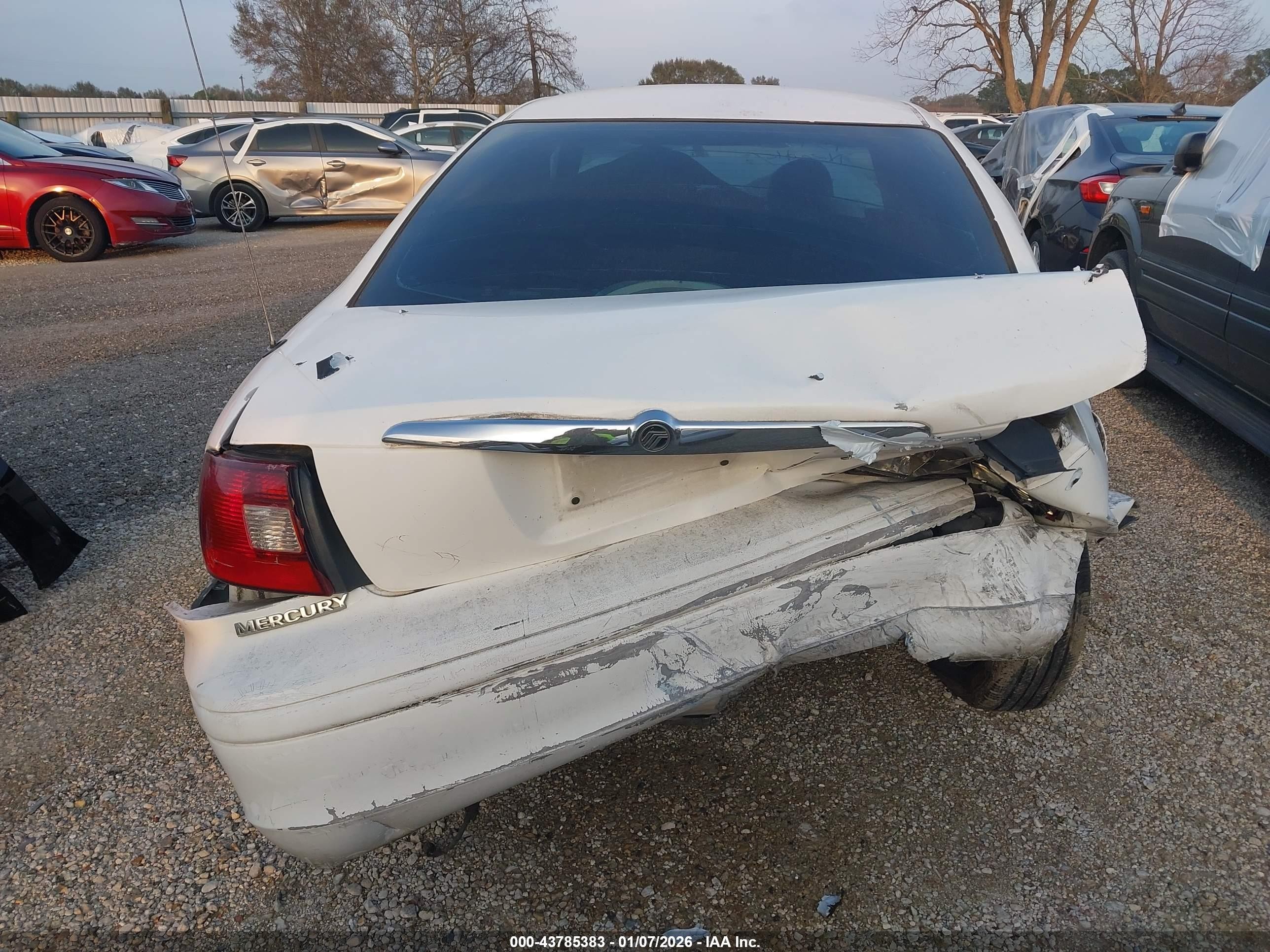 2001 Mercury Sable Ls White vin: 1MEFM53211A649096