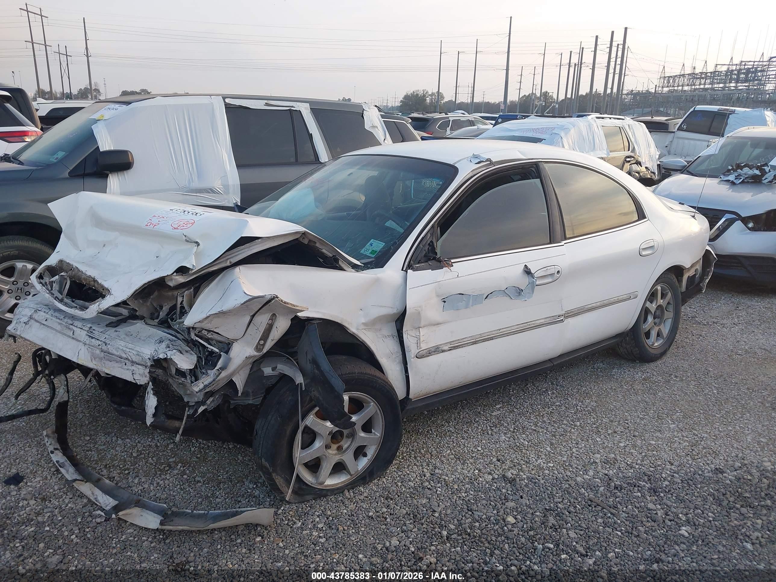2001 Mercury Sable Ls White vin: 1MEFM53211A649096