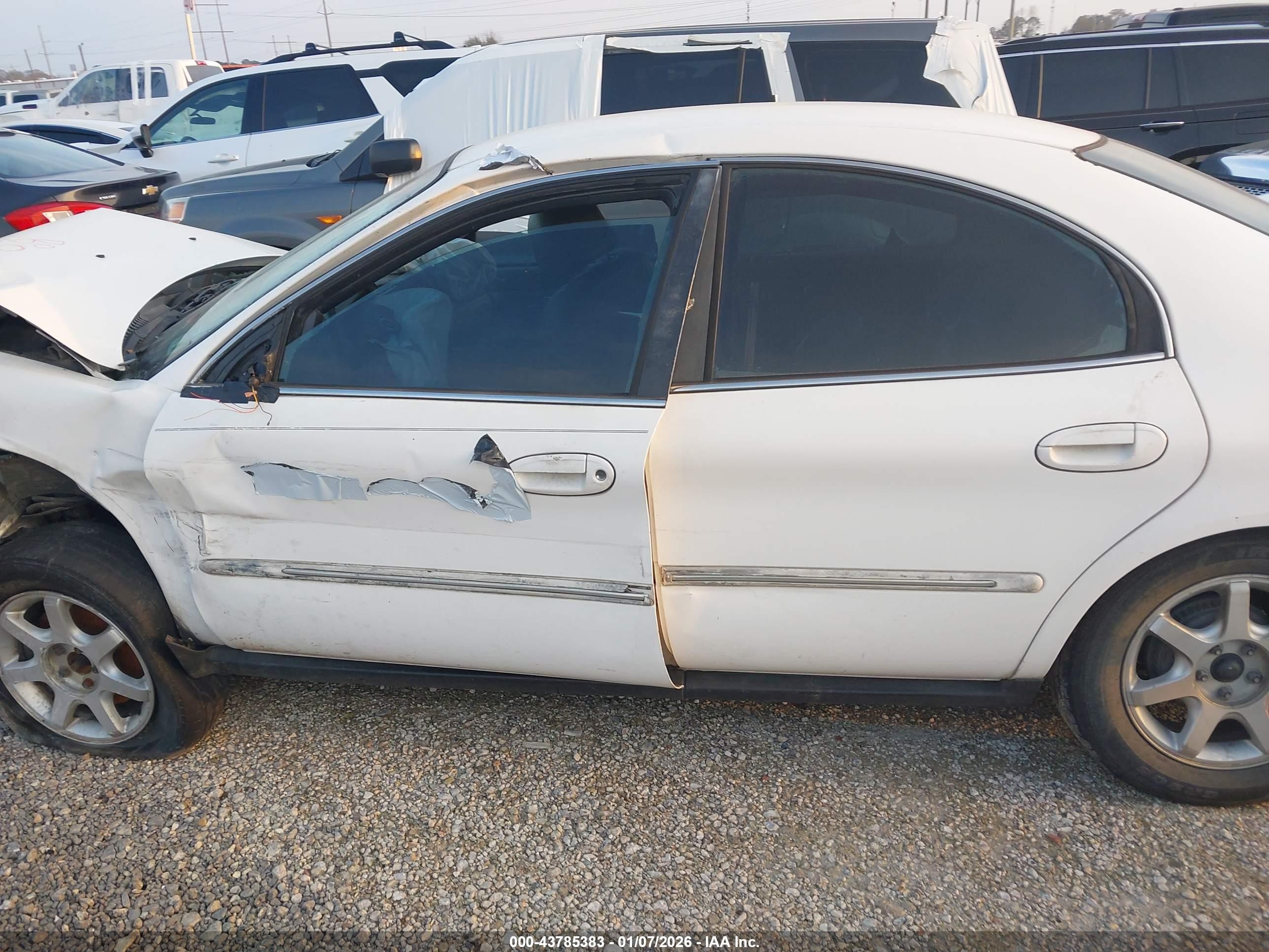 2001 Mercury Sable Ls White vin: 1MEFM53211A649096