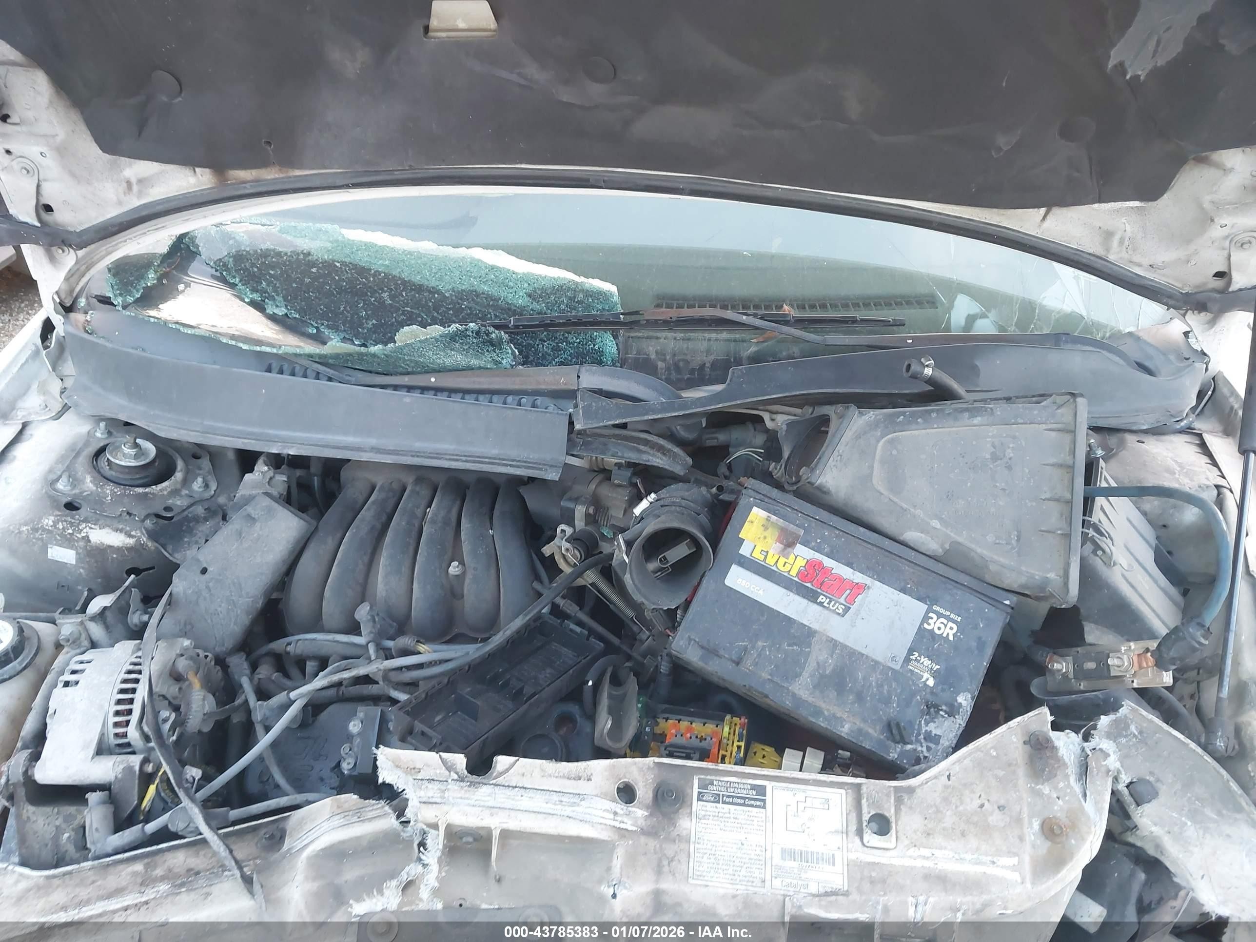 2001 Mercury Sable Ls White vin: 1MEFM53211A649096