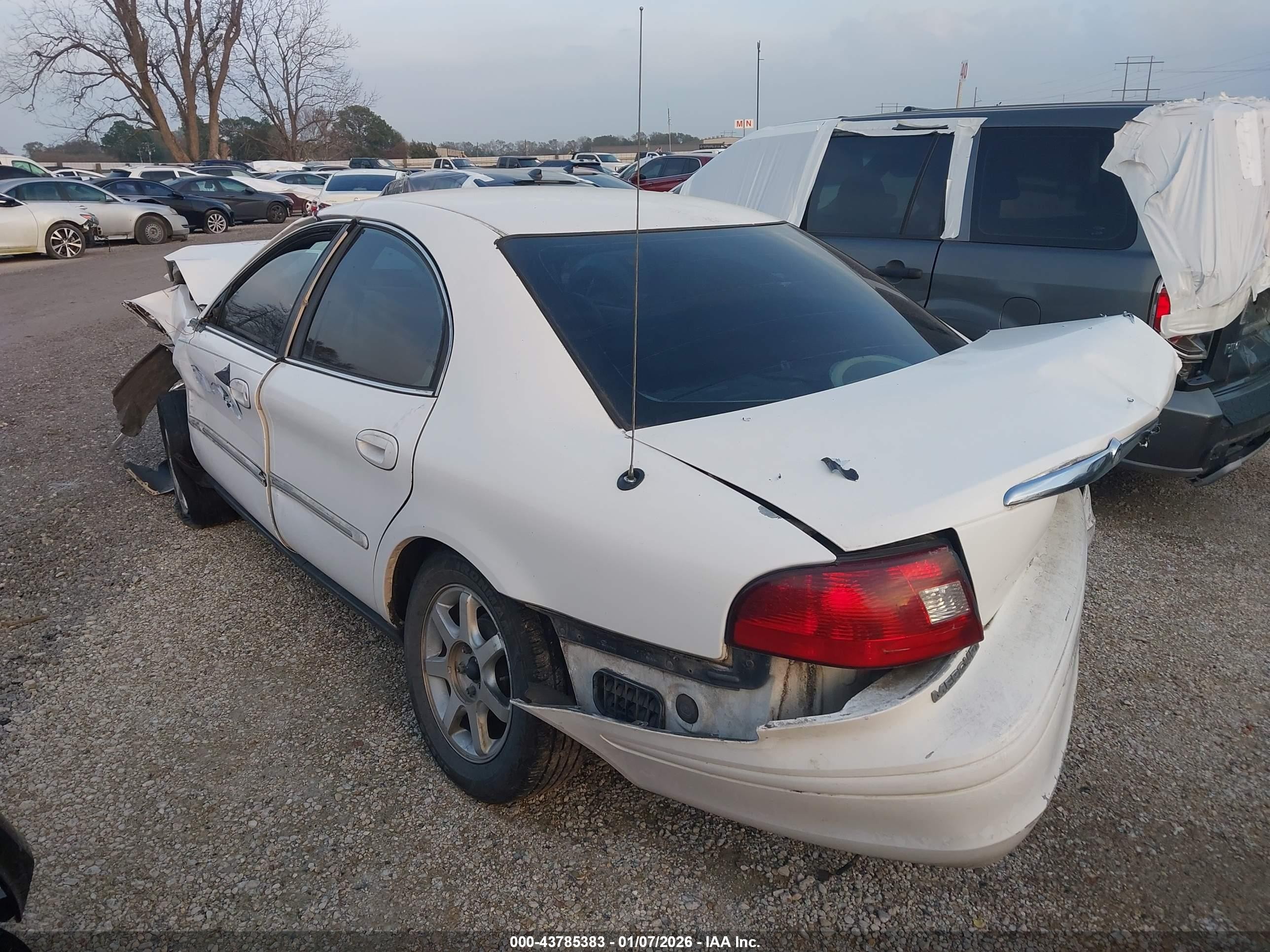 2001 Mercury Sable Ls White vin: 1MEFM53211A649096