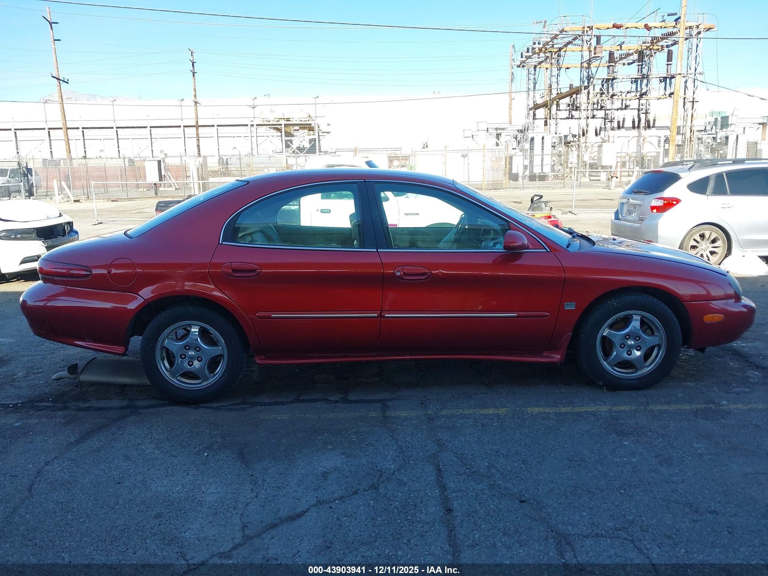 1999 Mercury Sable Ls Red vin: 1MEFM53S1XG618761
