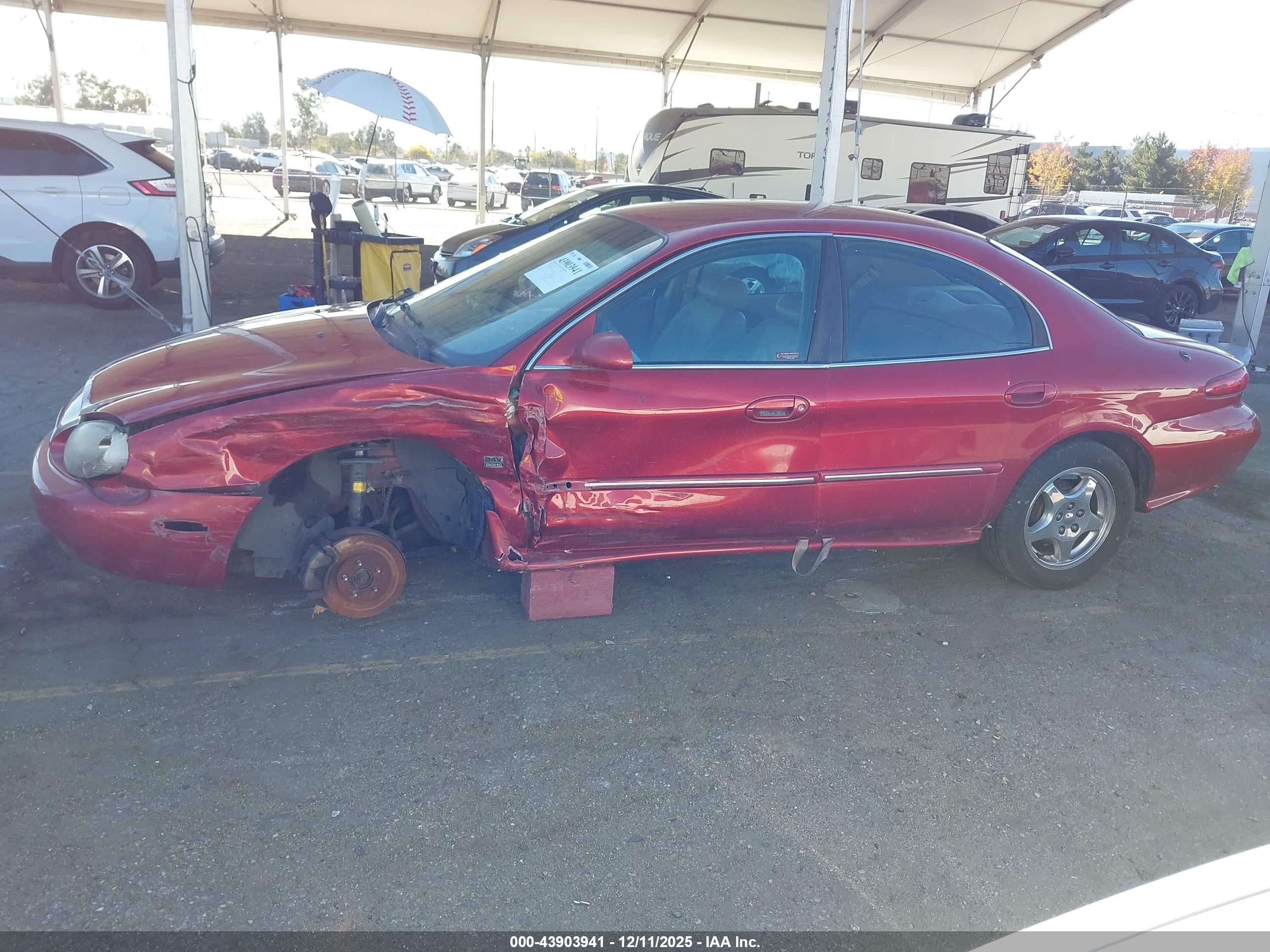 1999 Mercury Sable Ls Red vin: 1MEFM53S1XG618761