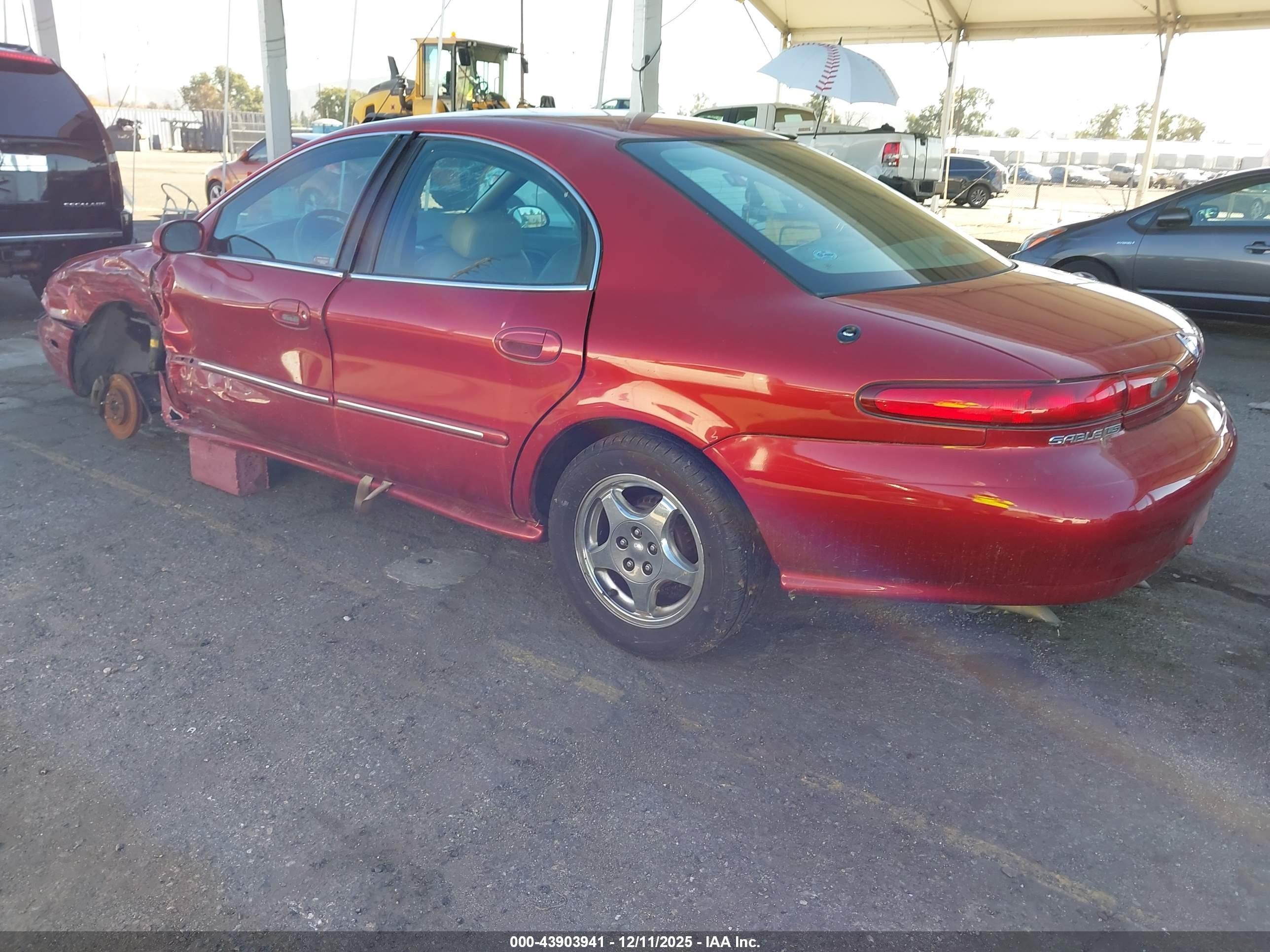 1999 Mercury Sable Ls Red vin: 1MEFM53S1XG618761