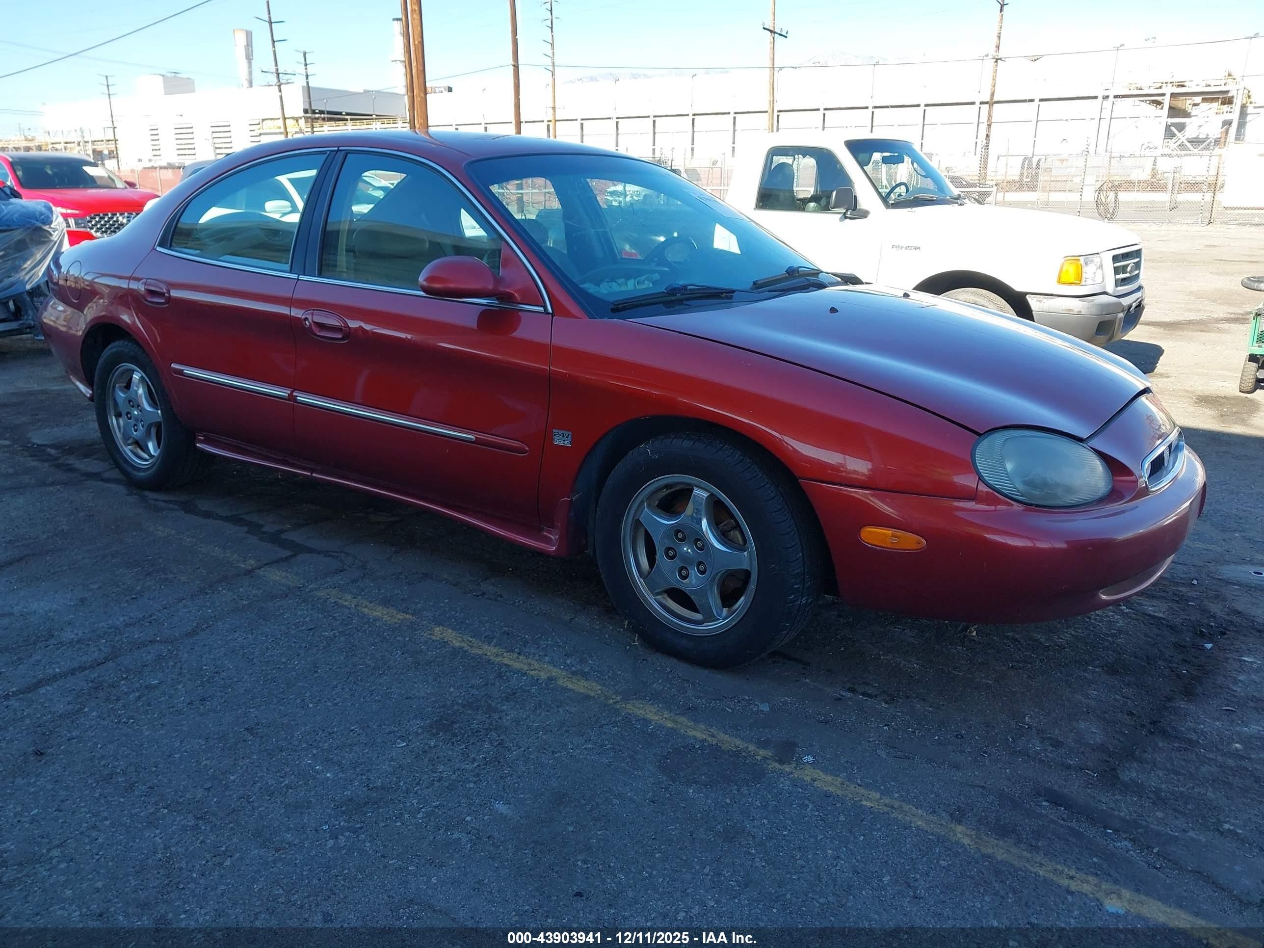 1999 Mercury Sable Ls Red vin: 1MEFM53S1XG618761