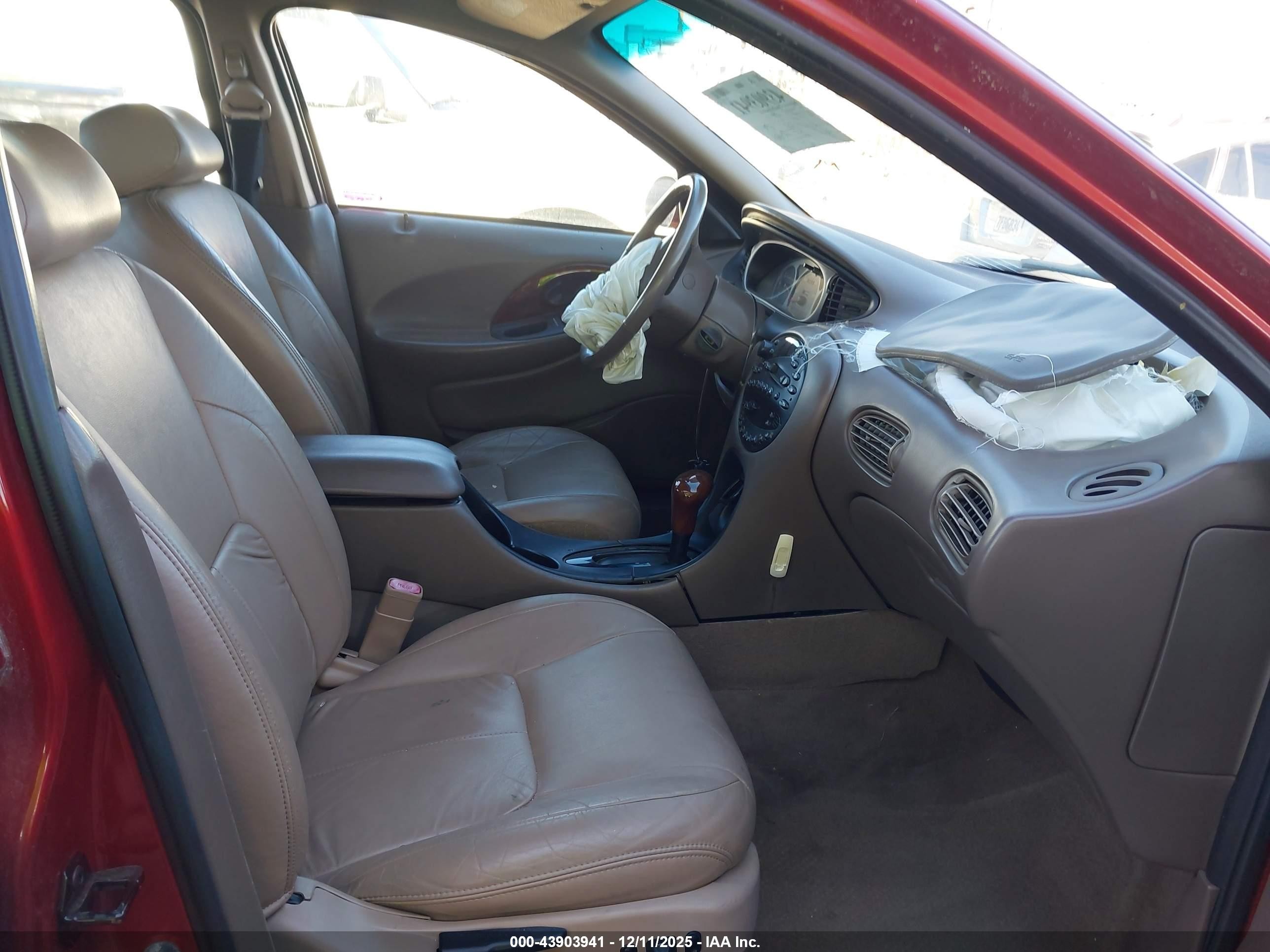 1999 Mercury Sable Ls Red vin: 1MEFM53S1XG618761