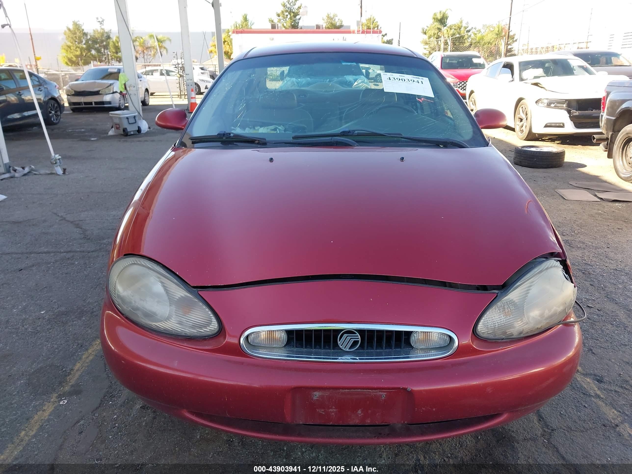 1999 Mercury Sable Ls Red vin: 1MEFM53S1XG618761