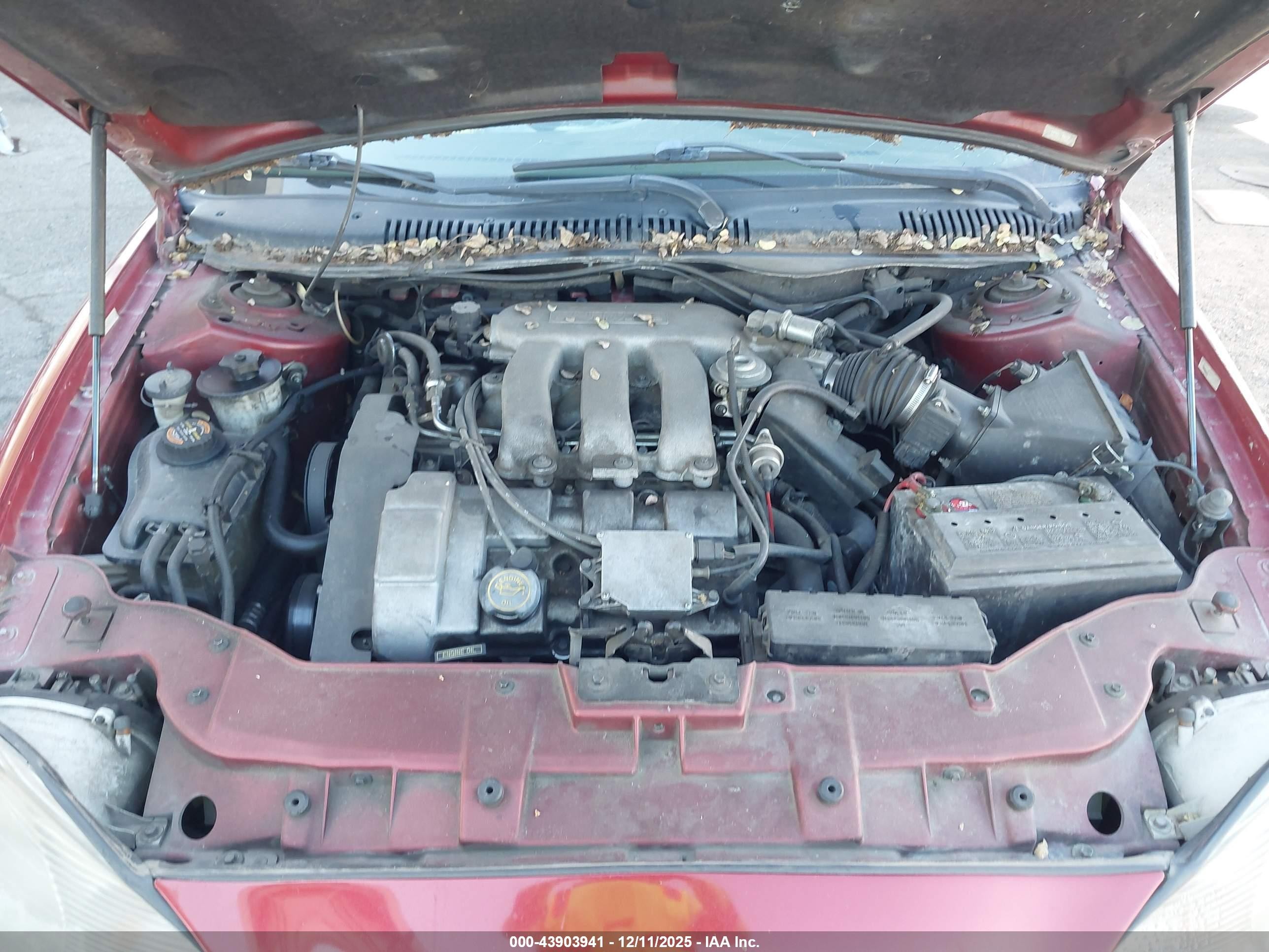 1999 Mercury Sable Ls Red vin: 1MEFM53S1XG618761