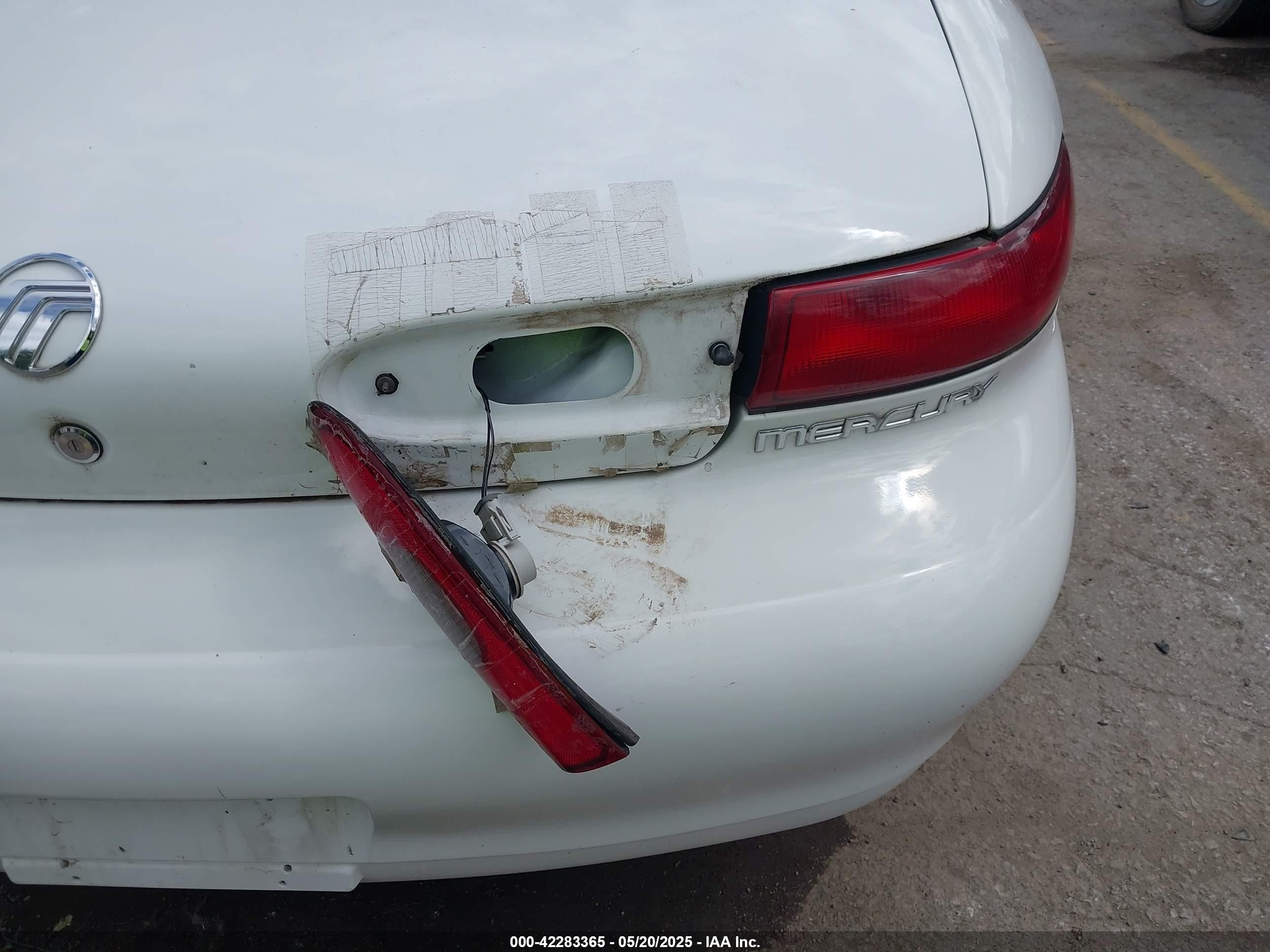 1999 Mercury Sable Ls Белый vin: 1MEFM53S3XG637697