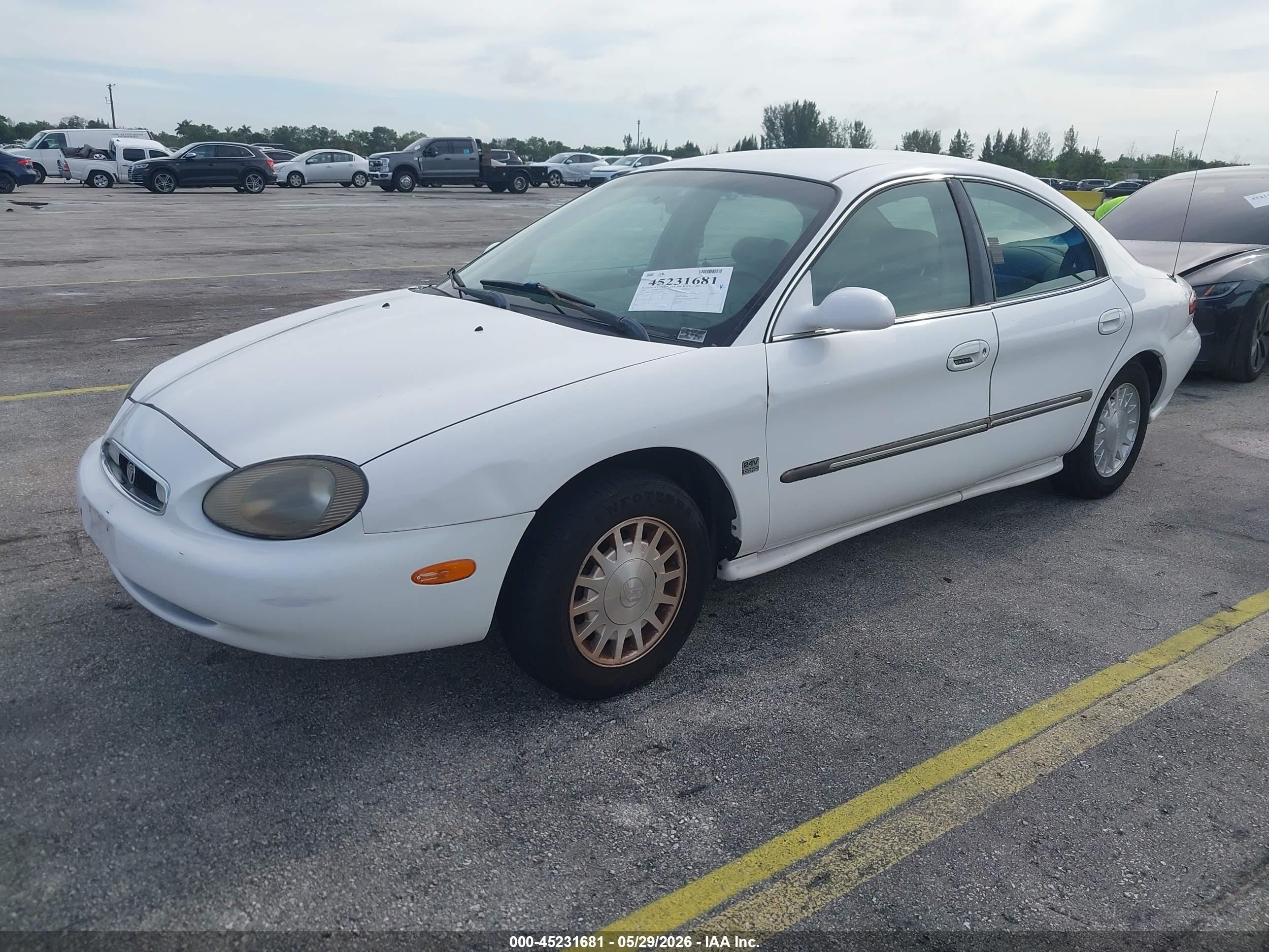 1999 Mercury Sable Ls White vin: 1MEFM53S3XG662910