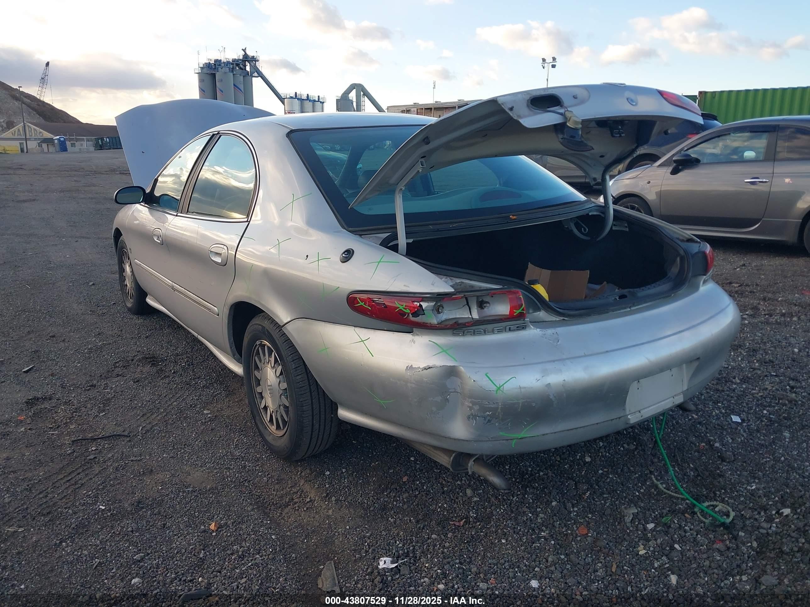1998 Mercury Sable Ls Серебряный vin: 1MEFM53S4WA649164
