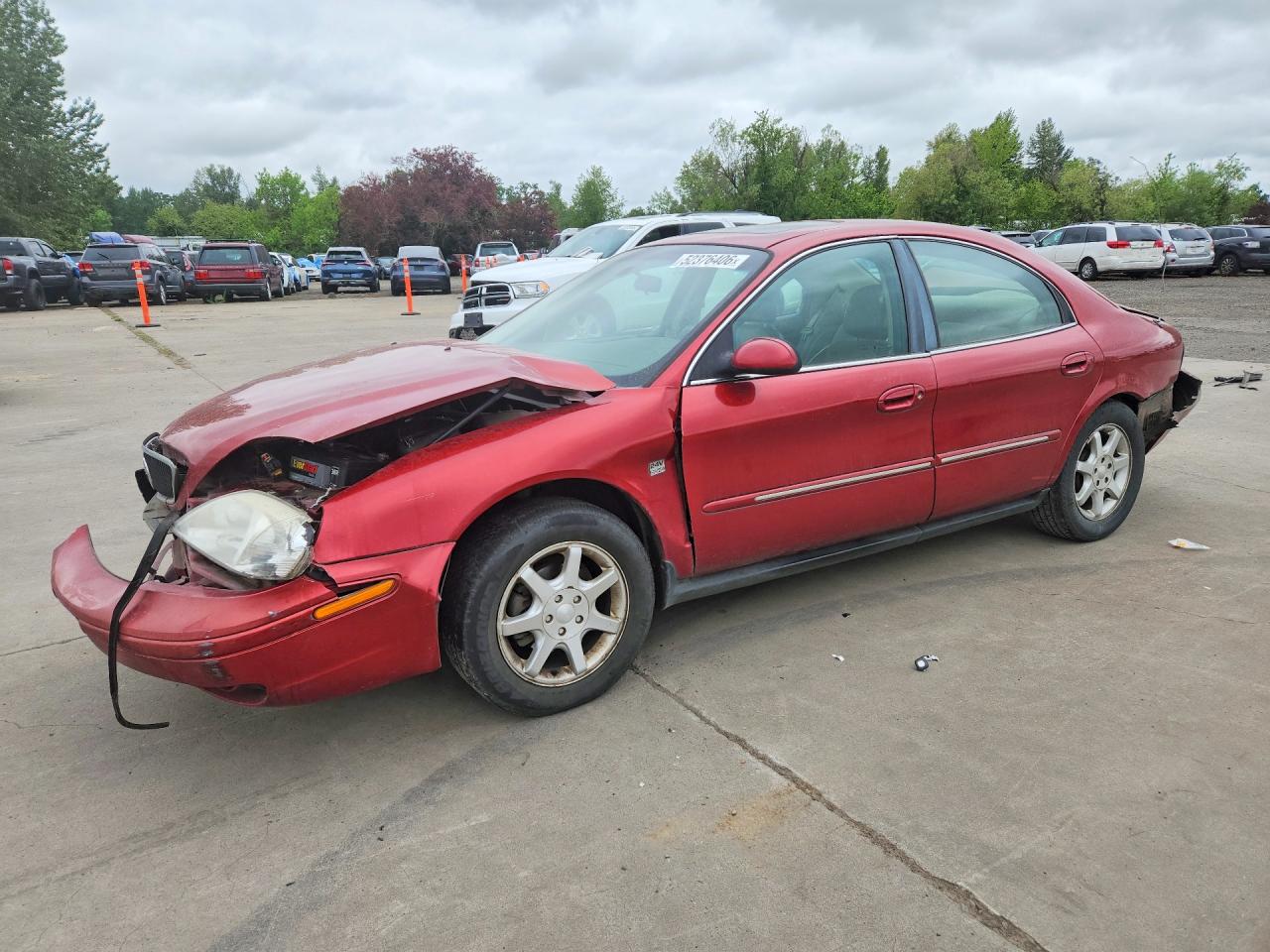 2000 Mercury Sable Ls Red vin: 1MEFM53S4YG634373