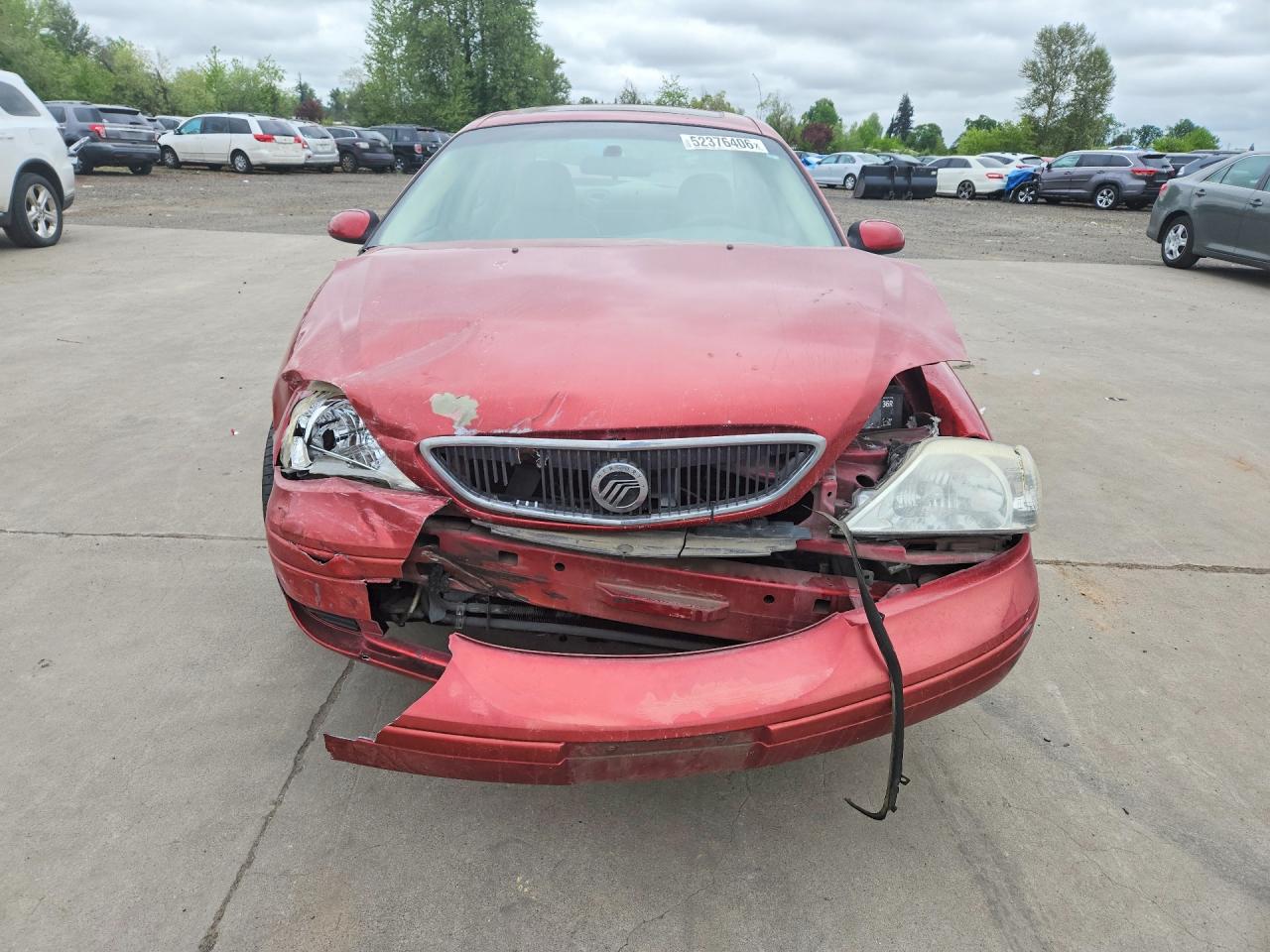 2000 Mercury Sable Ls Red vin: 1MEFM53S4YG634373
