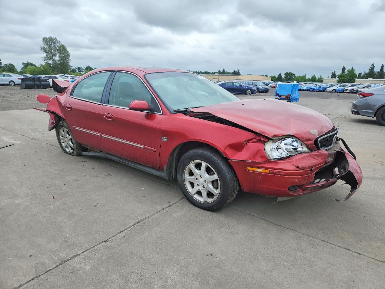 2000 Mercury Sable Ls Red vin: 1MEFM53S4YG634373